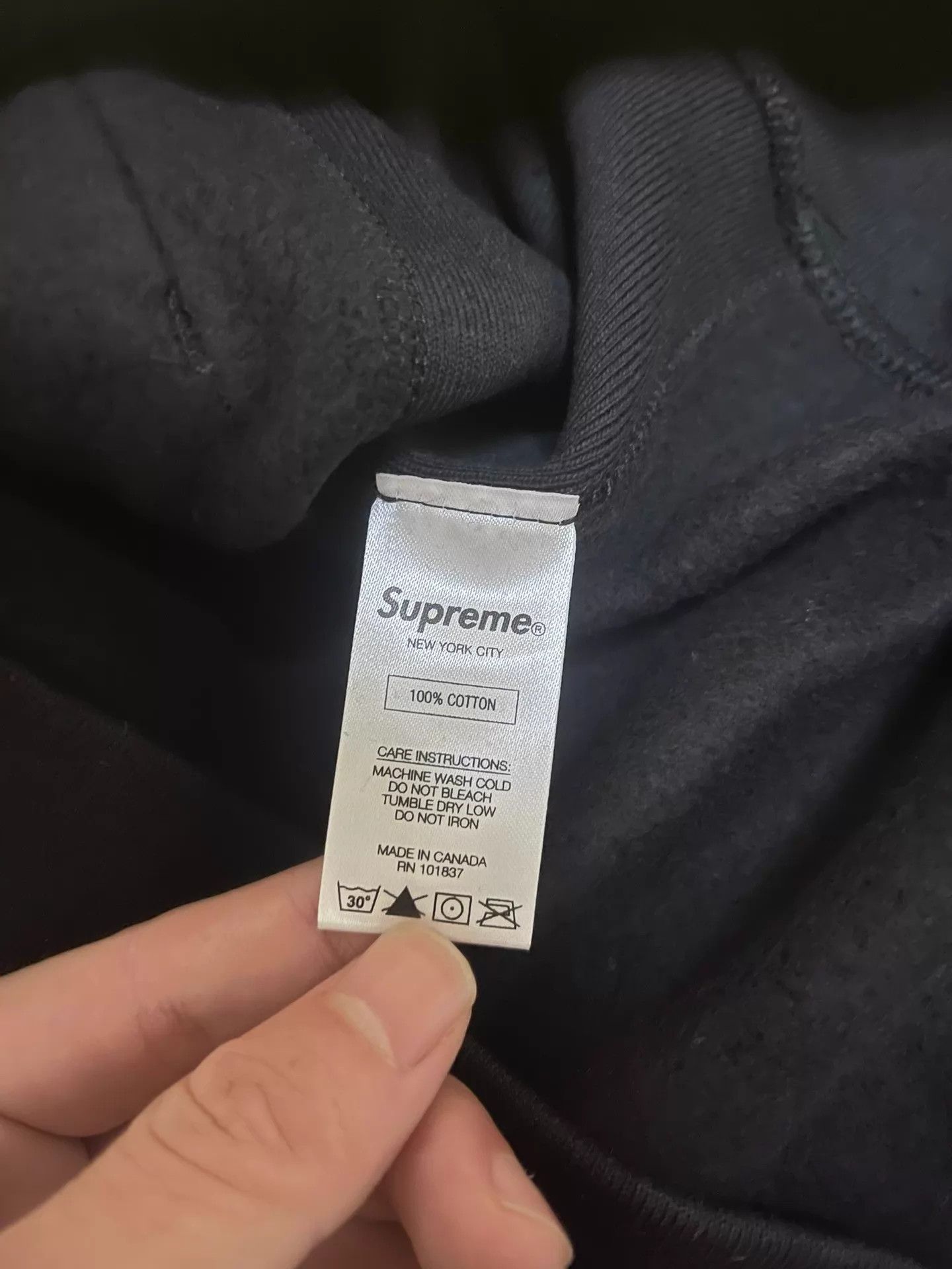 Supreme Supreme CDG Pleated Box Logo Hoodie Black S Size US S / EU 44-46 / 1 - 6 Thumbnail