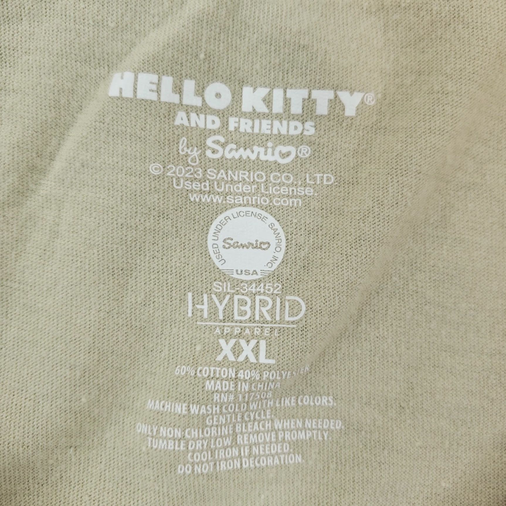 Vintage Sanrio Hello Kitty Shirt Womens XXL 2XL Extra Large Beige Short Sleeve Size XXL / US 16-18 / IT 52-54 - 5 Thumbnail