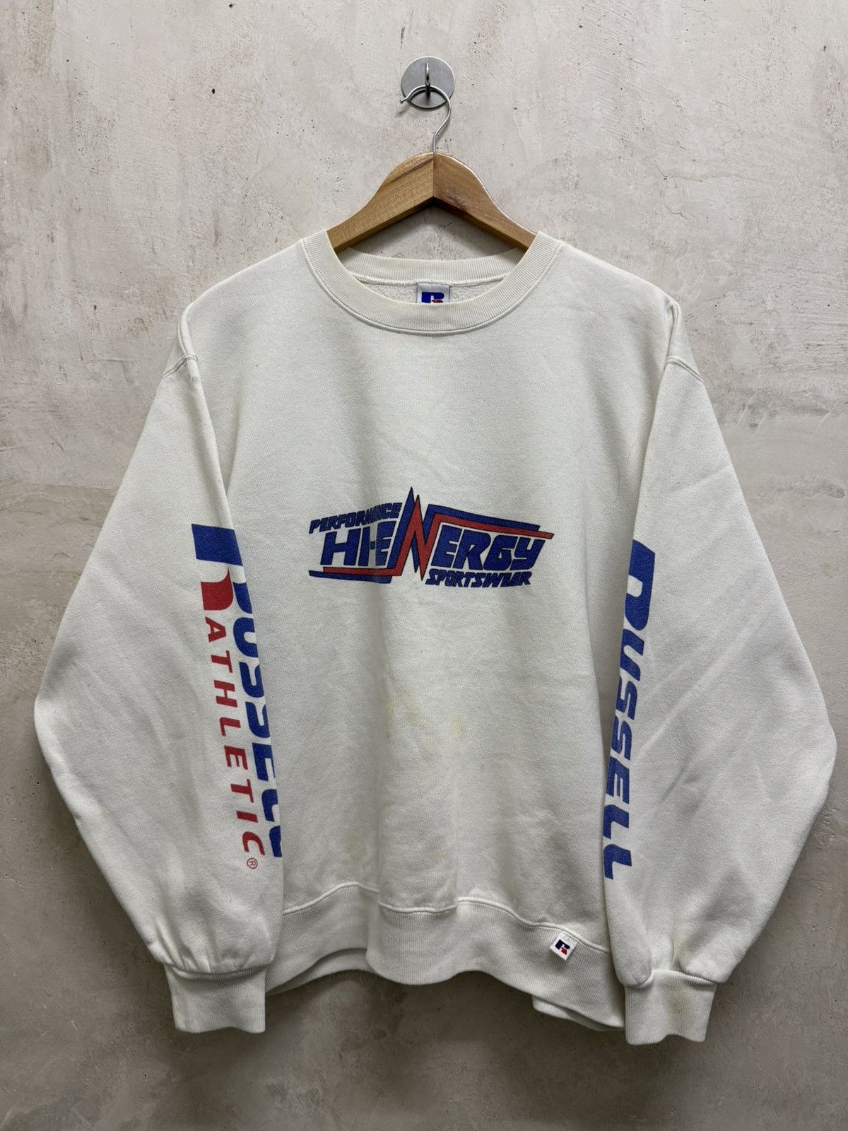 Russell Athletic Vintage Rusell Athletic Crewneck Distressed Sweatshirts Size US L / EU 52-54 / 3 - 4 Thumbnail