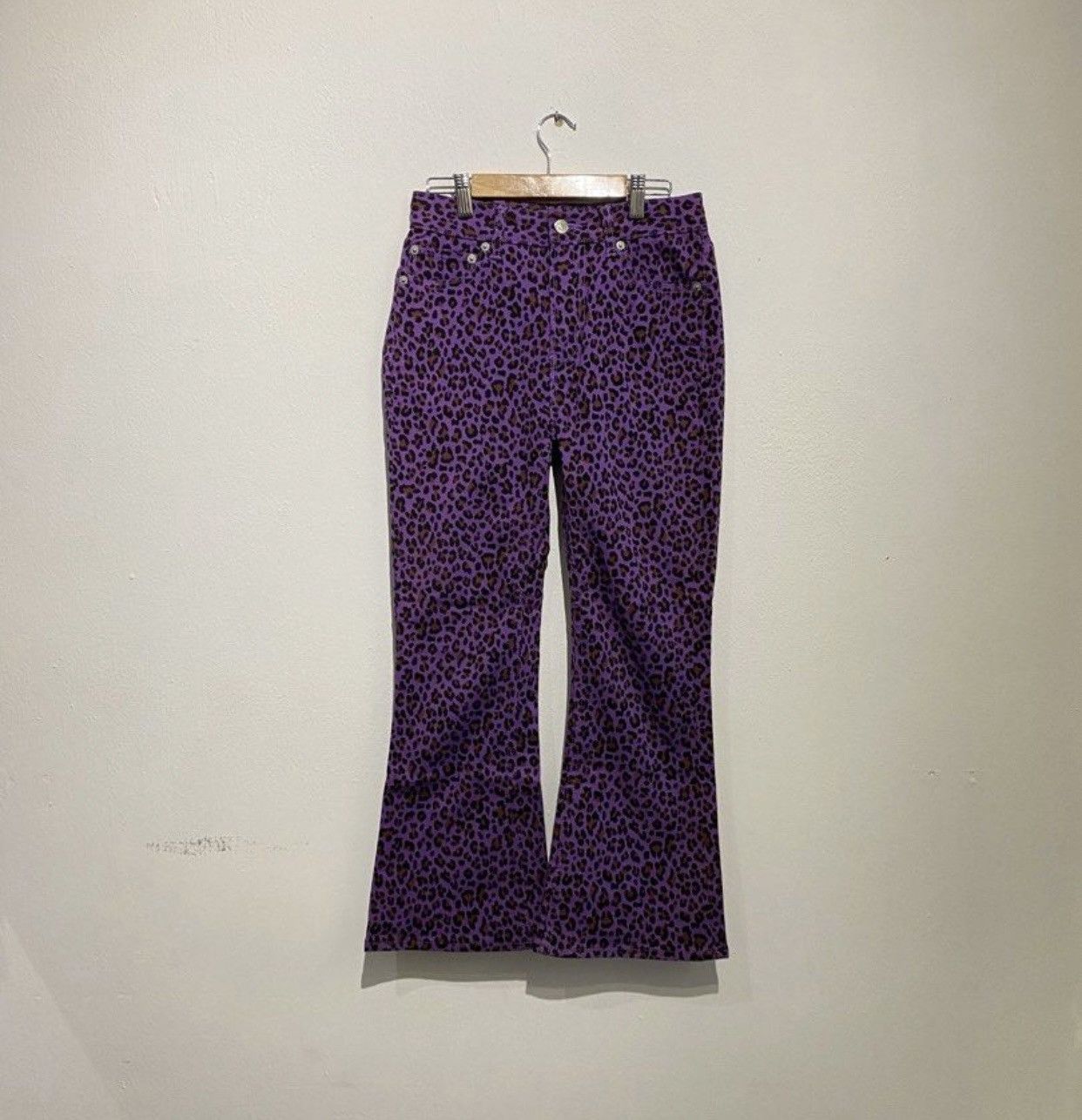 X-Girl × Xlarge Rare vintage X-girl leopard design bootcut wide leg Size 28" / US 6 / IT 42 - 1 Thumbnail