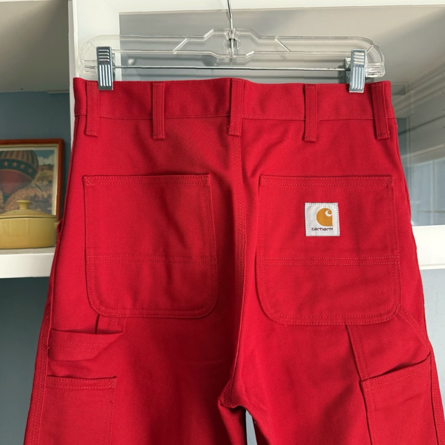 Carhartt Wip VINTAGE Carhartt WIP Single Knee Pants Relaxed Straight Fit Rigid Cardinal Red 28/32 Size US 28 / EU 44 - 4 Thumbnail