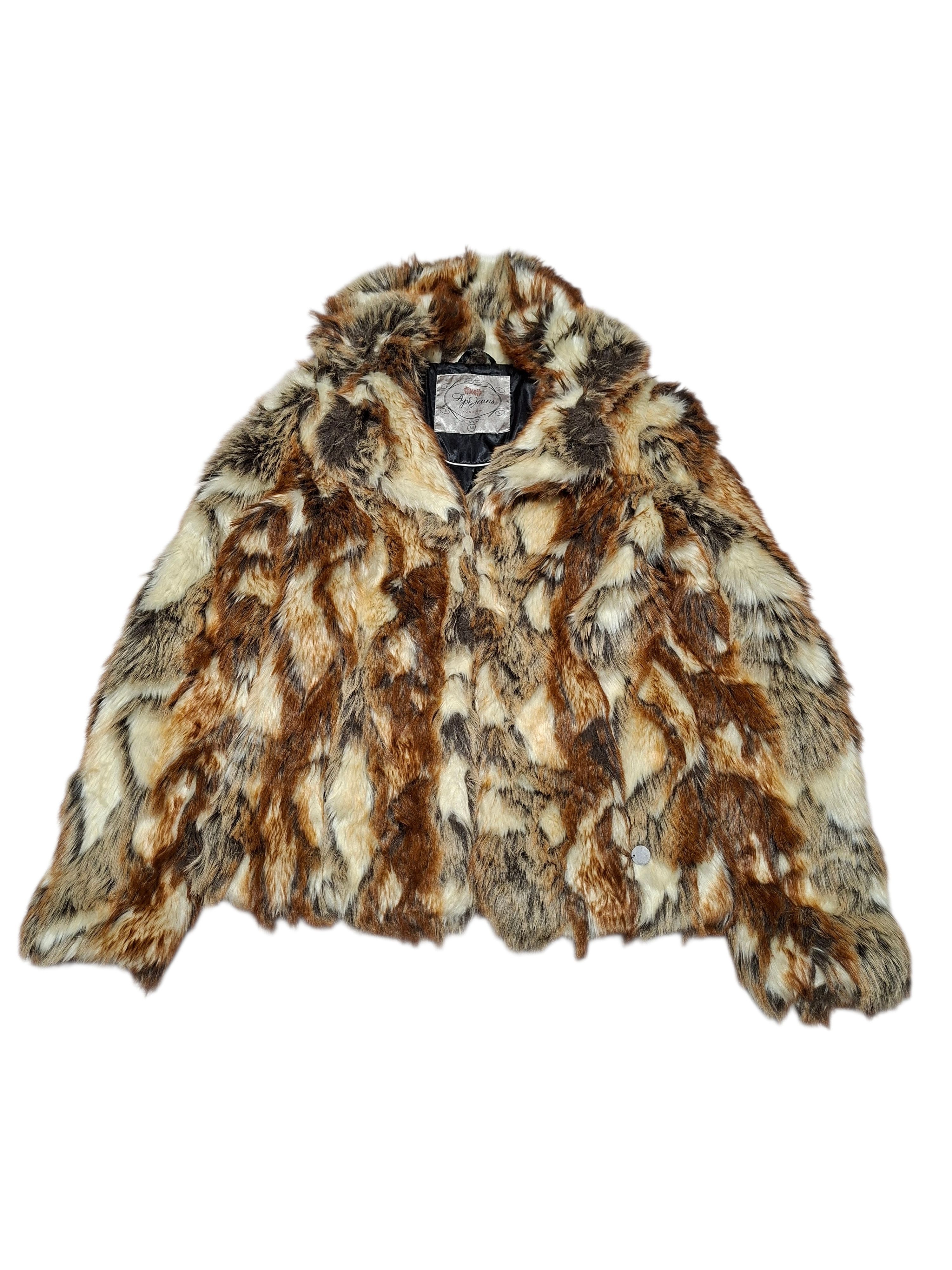 Pepe Jeans PEPE JEANS FAUX FUR AVANT GARDE LUXURY LADY`S COAT Size M / US 6-8 / IT 42-44 - 1 Thumbnail