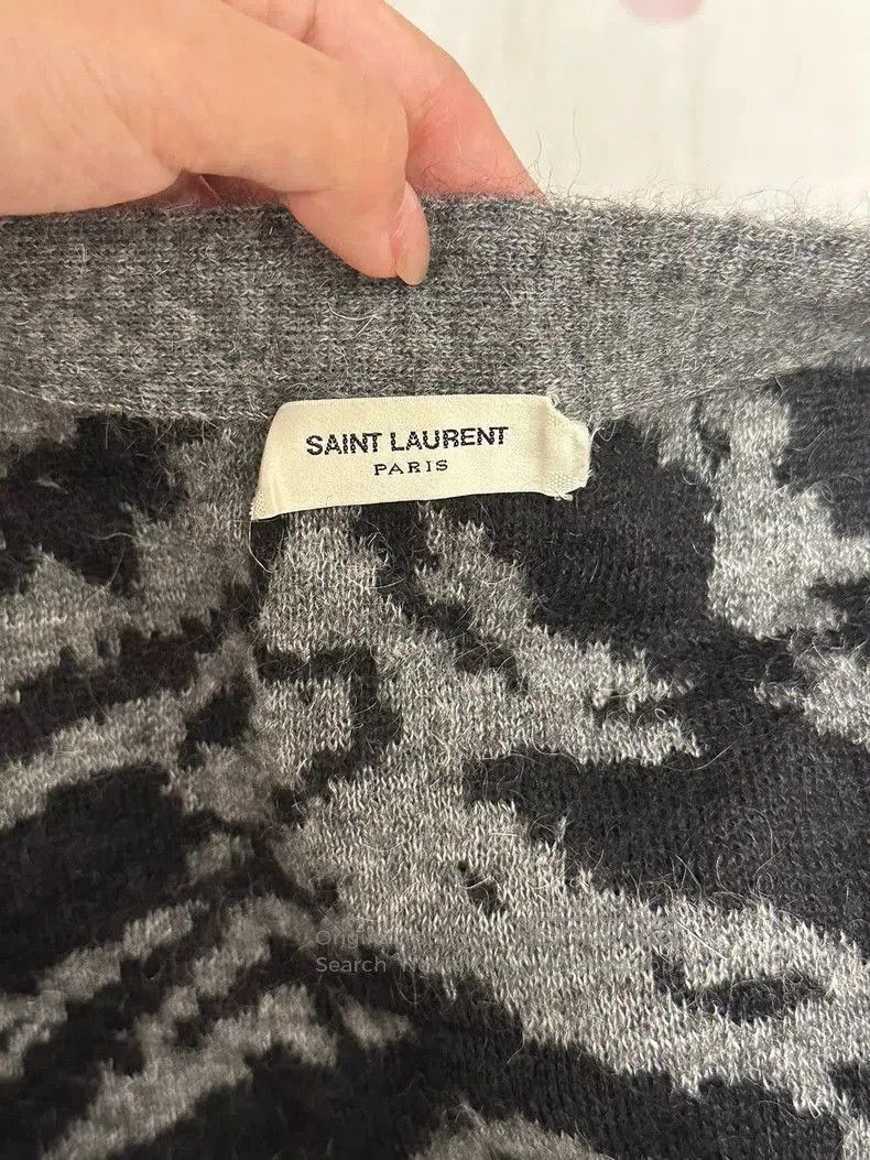 Hedi Slimane Saint Laurent Tiger Stripe Cardigan. Size US XL / EU 56 / 4 - 3 Thumbnail