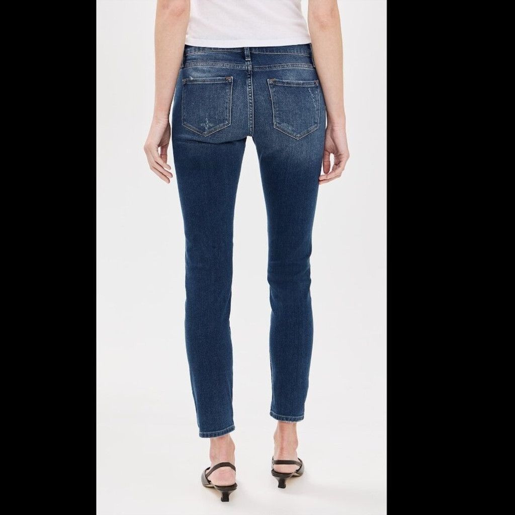 Other FRAME DENIM 'Le Garçon' Boyfriend Cropped Blue Jeans Size 26 Size 26" / US 2 / IT 38 - 4 Thumbnail