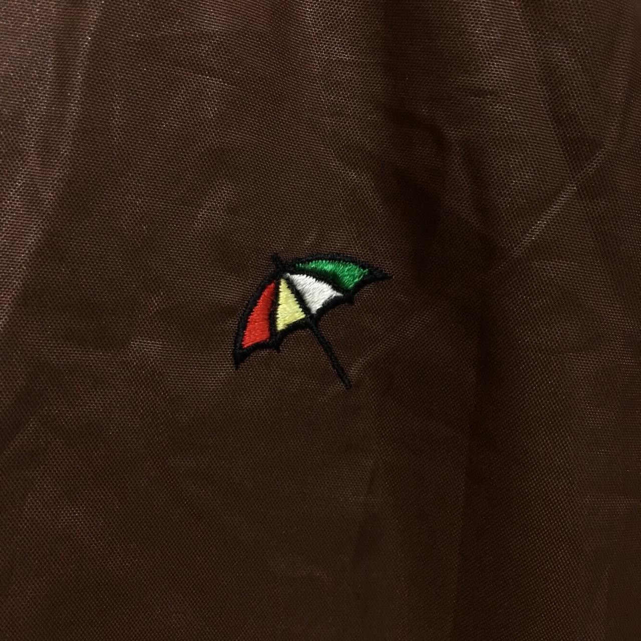 Vintage Vintage ARNOLD PALMER RENOWN Logo V Neck Windbreaker Brown Size US M / EU 48-50 / 2 - 2 Thumbnail