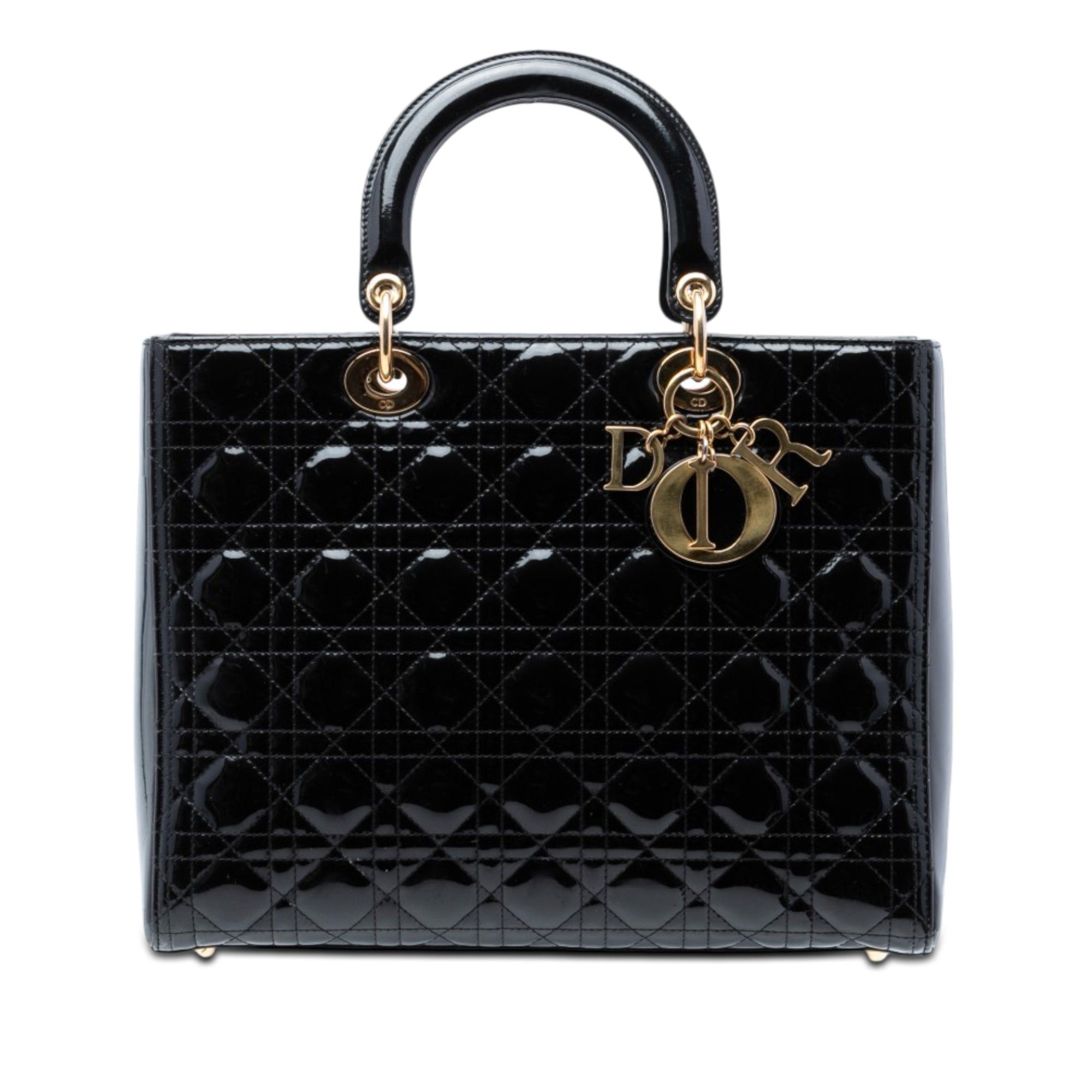 Dior Large Patent Cannage Lady Dior Size ONE SIZE - 1 Thumbnail