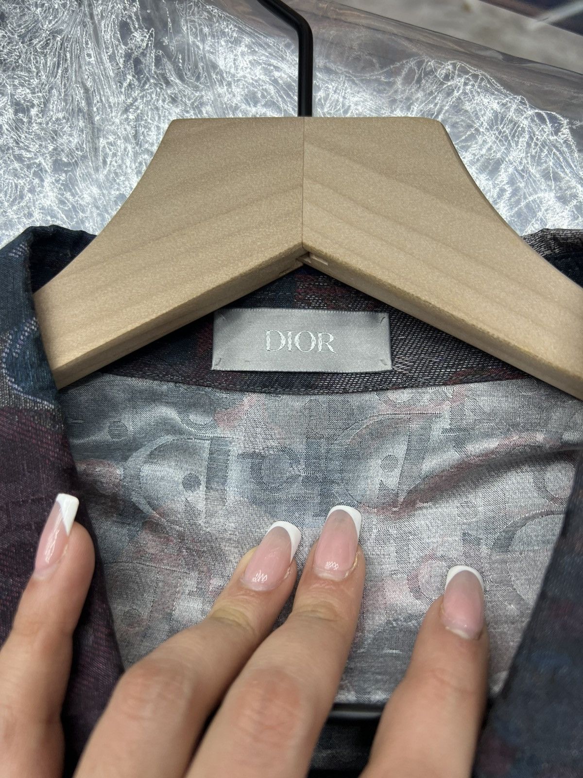 Dior Dior Burgundy Monogram Flannel Tee Size US L / EU 52-54 / 3 - 6 Thumbnail