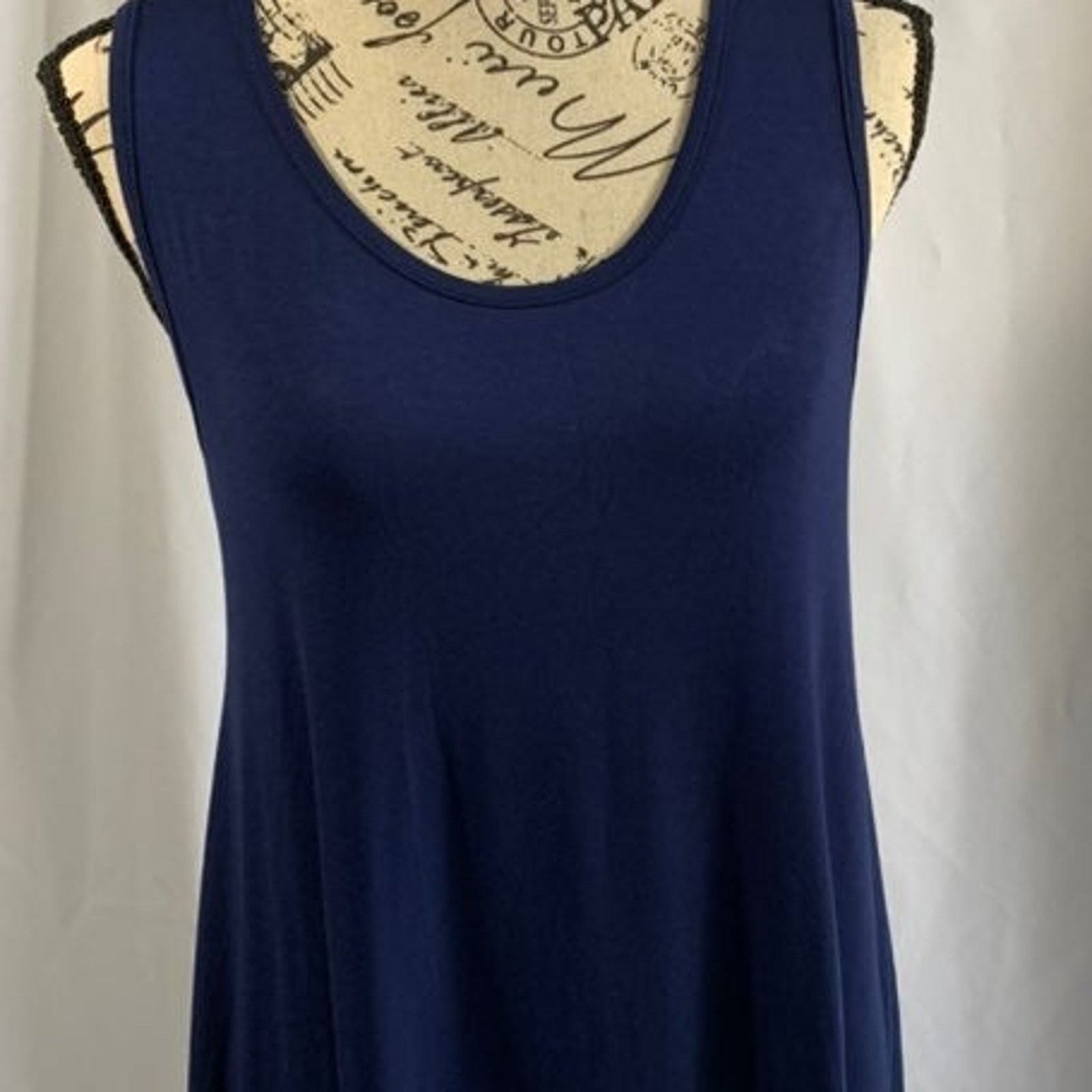 Other Pink Blush Women's Small Tunic Top Tank Blue Ivory Lace NEW Size S / US 4 / IT 40 - 3 Thumbnail