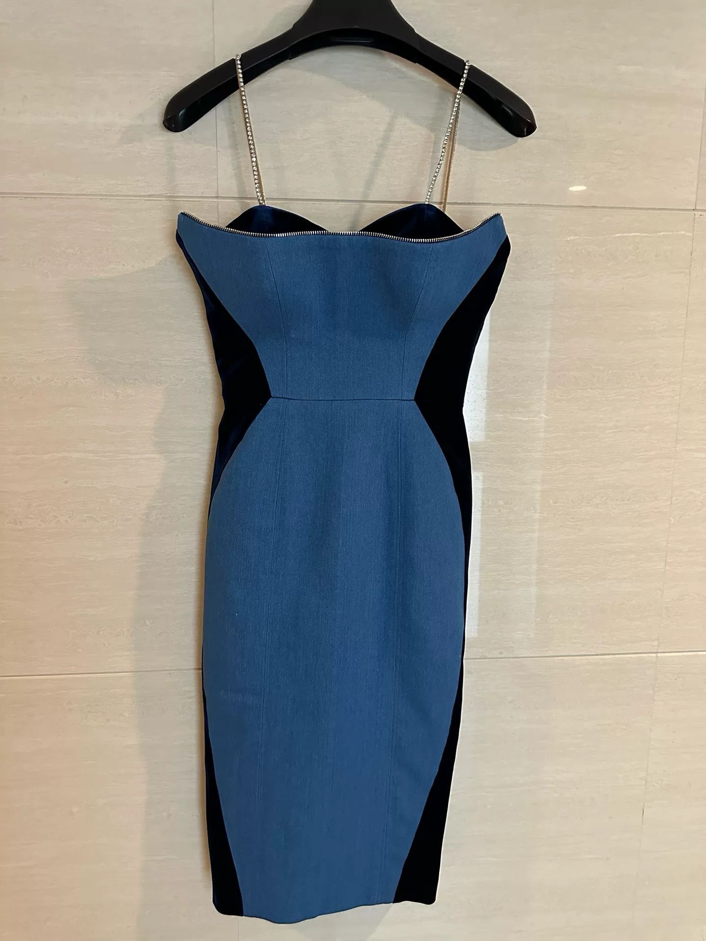 Insomnia Visuals Insomnia Denim Dress Size S / US 4 / IT 40 - 1 Thumbnail