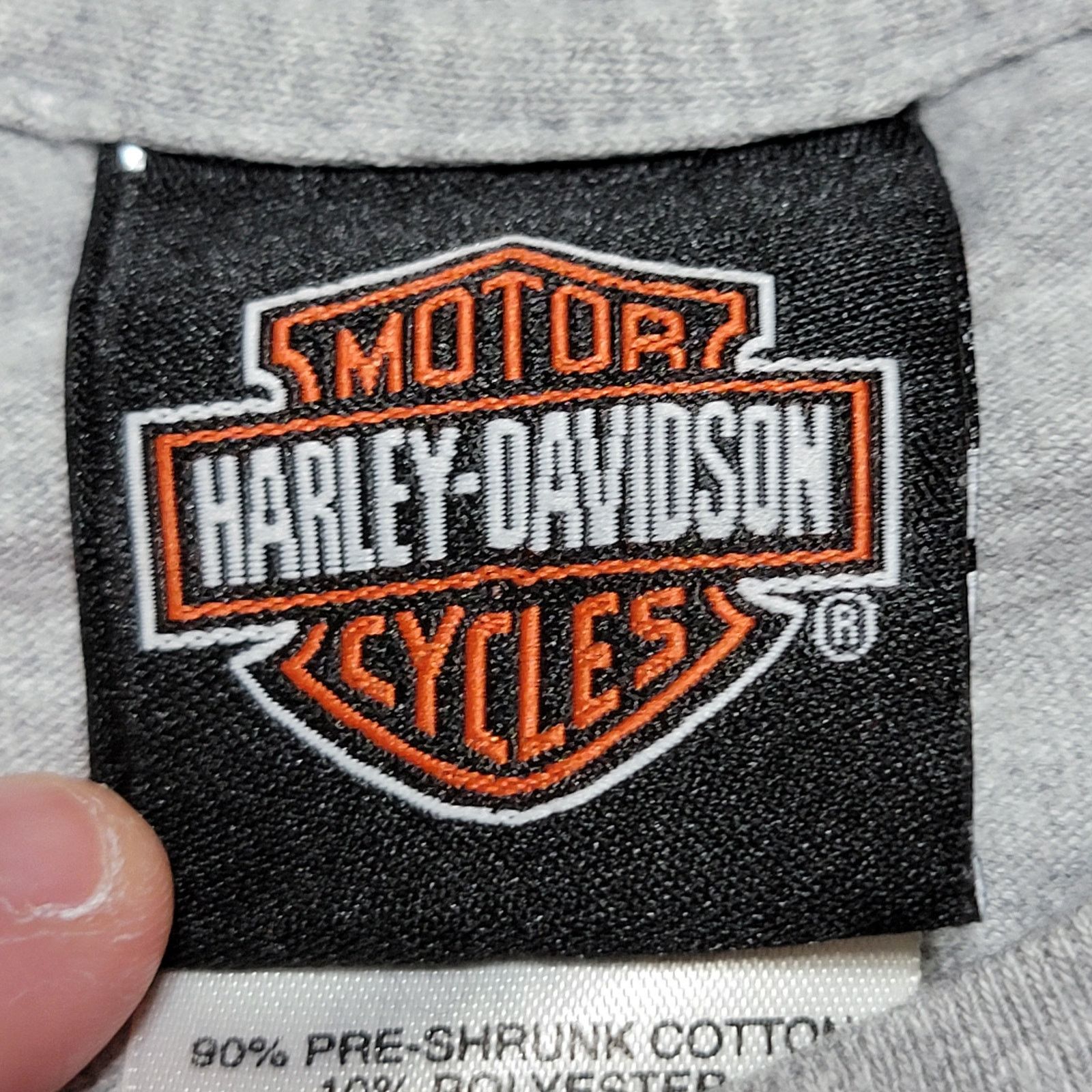 Harley Davidson Harley Davidson Grey Unisex Tee Stafford Texas - Size Medium Size US M / EU 48-50 / 2 - 5 Thumbnail