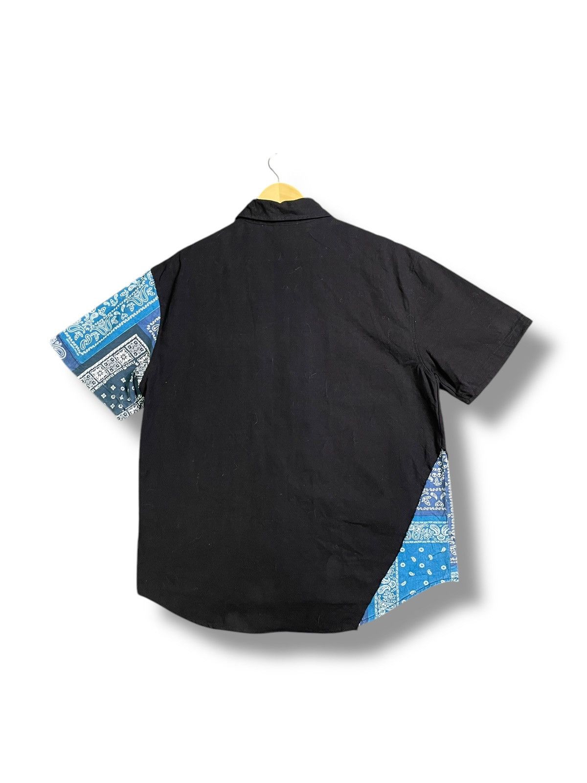 Designer × Japanese Brand Change Well Patchwork Design Button Ups Shirt (38) Size US M / EU 48-50 / 2 - 2 Thumbnail