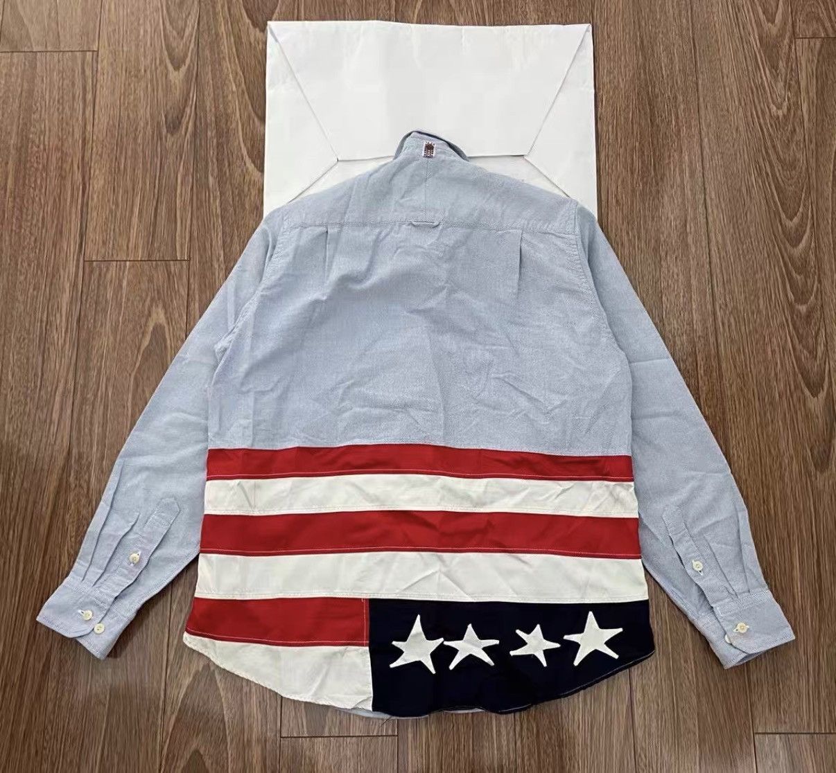 Visvim VISVIM LUNGTA B.D.STARS SHIRT L/S (GIZA OX) Flag shirt Size US S / EU 44-46 / 1 - 1 Thumbnail