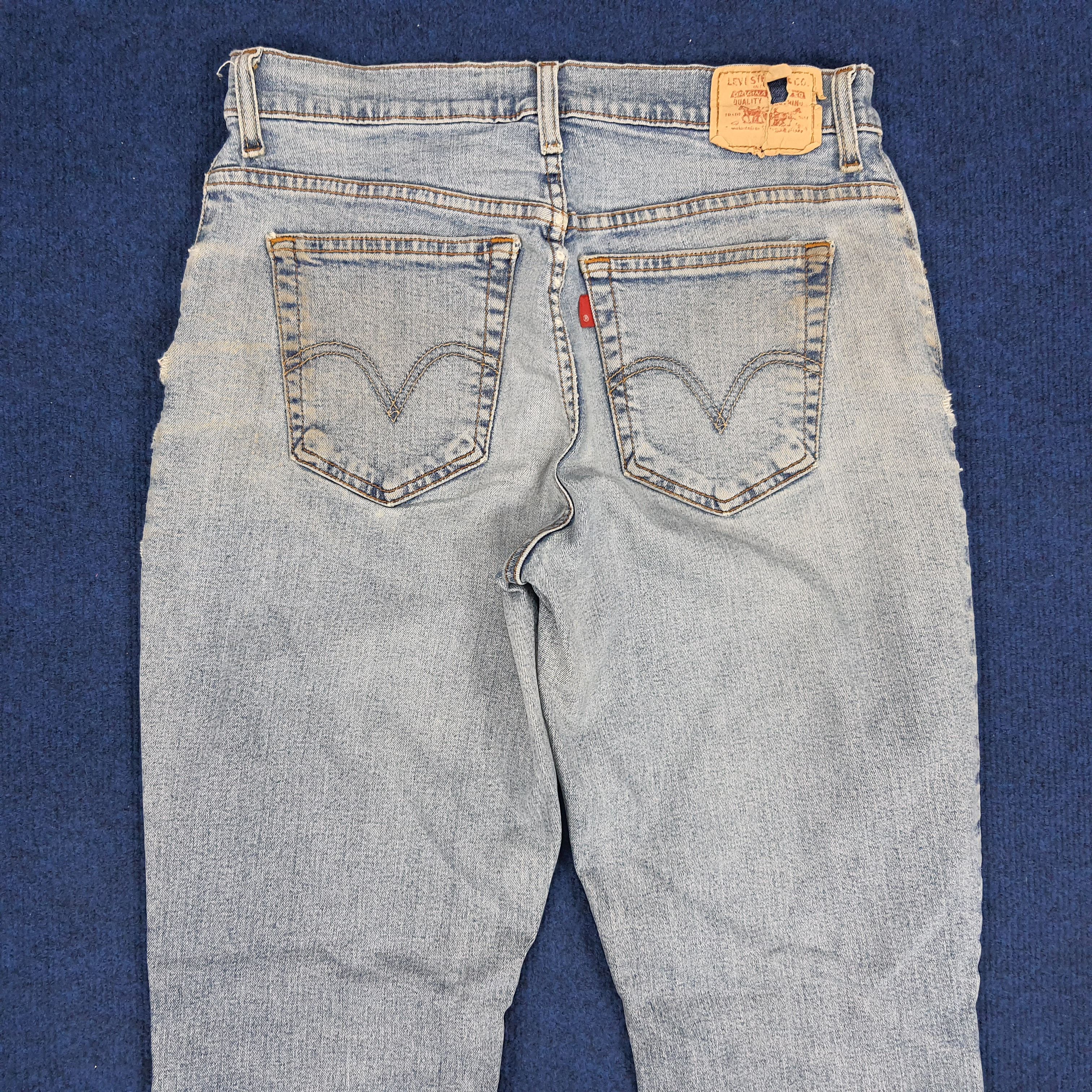 Levi's × Vintage Vintage Levi's 550 Relaxed Boot Cut Distressed Jeans Size US 30 / EU 46 - 2 Thumbnail