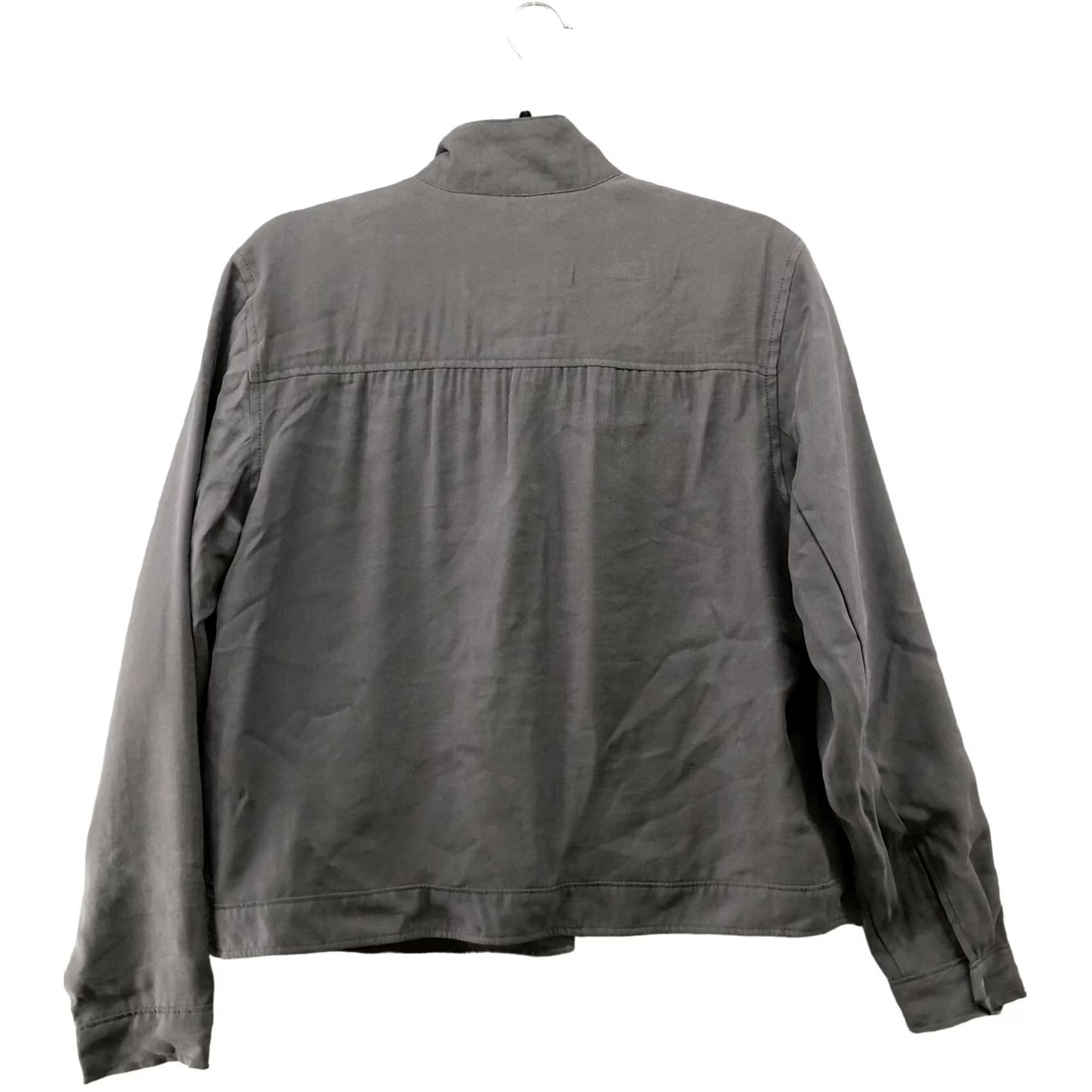 Old Navy Old Navy Soft Utility Chore Jacket Womens S Gray Lightweight Rayon Jacket Size S / US 4 / IT 40 - 2 Thumbnail