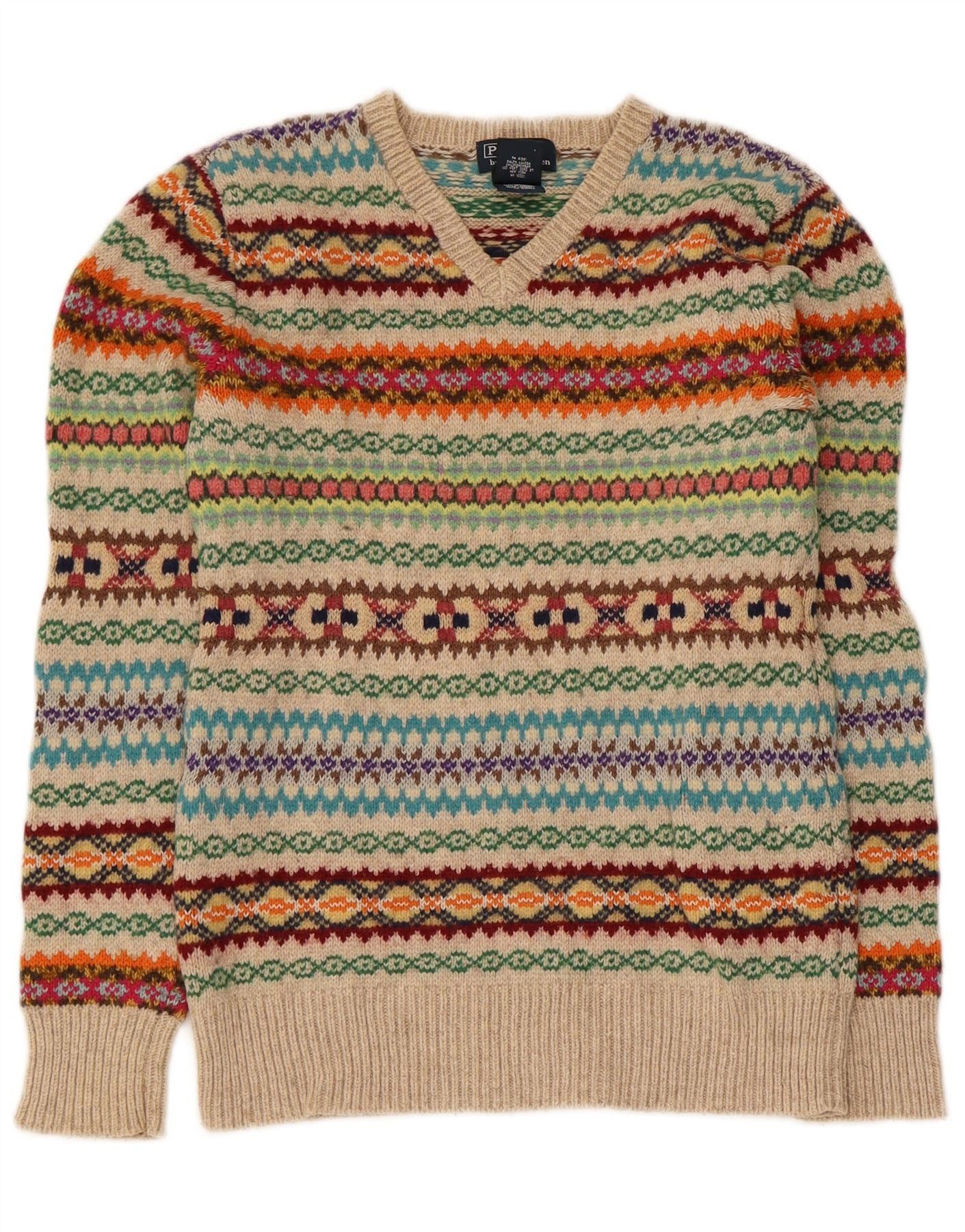 Polo Ralph Lauren Girls V-Neck Jumper Sweater 15-16 Years Large Multicolour Size ONE SIZE - 1 Thumbnail