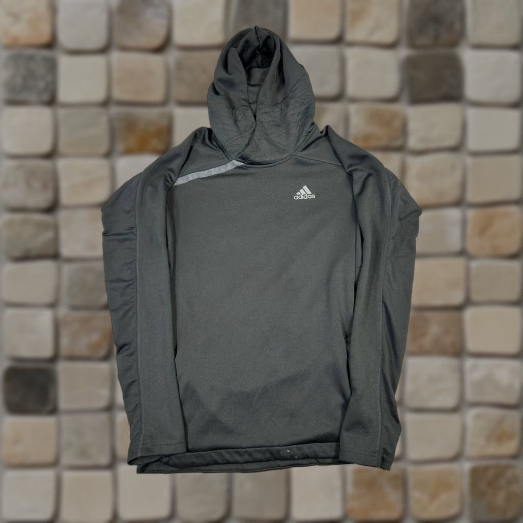 Adidas ADIDAS Hoodie Womens Small Black Pullover Mock Neck Activewear Running Pullover Logo Size S / US 4 / IT 40 - 1 Thumbnail