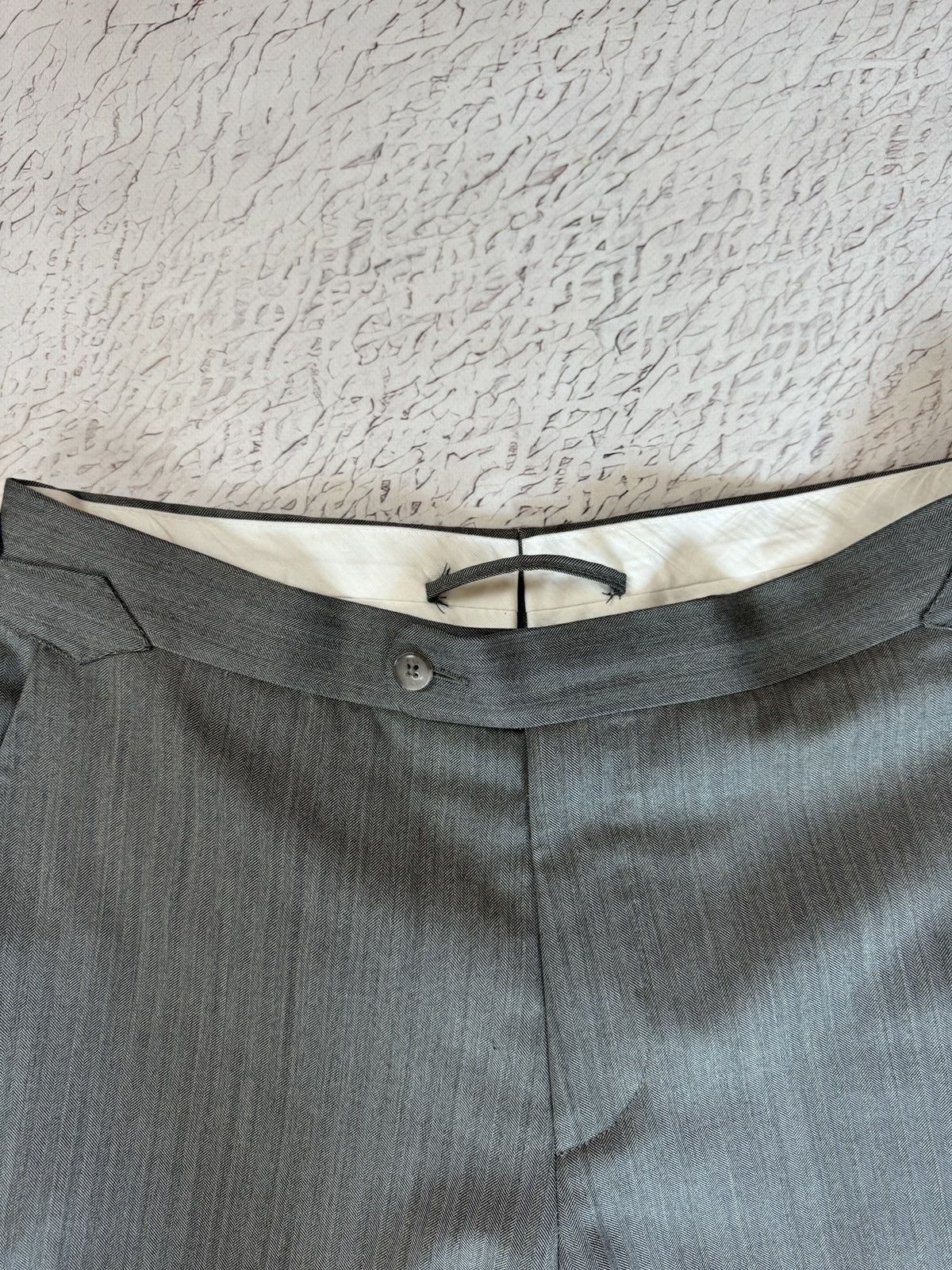 Suitsupply Suitsupply SOHO SA grey herringbone wool pants size 36/W30 Size 36R - 7 Thumbnail