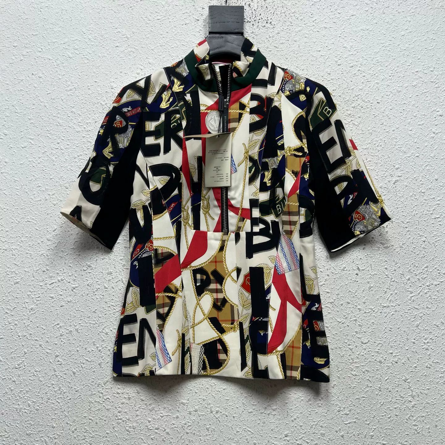 Burberry Burberry Silk Print Zip-up Jacket IT 34 Size XXS / US 00 / IT 34 - 1 Thumbnail