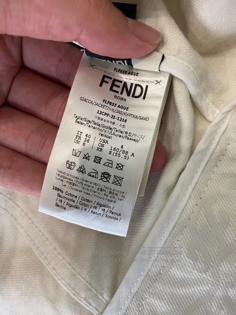 Fendi fendi full logo denim jacket size 40. Size US XXS / EU 40 - 6 Thumbnail