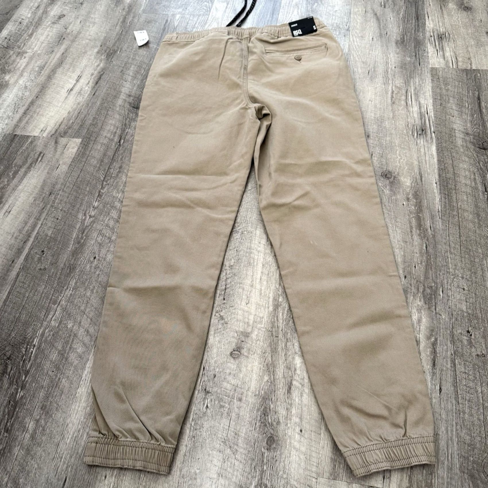 Rsq RSQ Jeans Joggers Mens Size S Dark Khaki Pull-On Elastic New Casual Tapered Leg Size US 29 - 3 Thumbnail