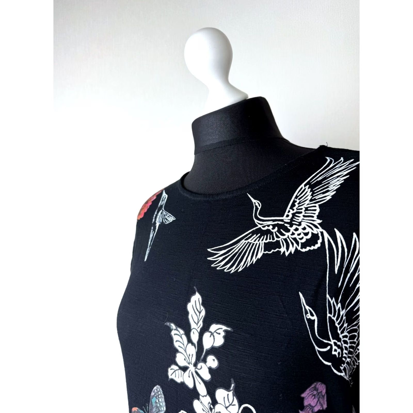 Desigual Desigual Dress XL Womens A-Line Black Knee Length 93cm 50cm Size XL / US 12-14 / IT 48-50 - 2 Thumbnail
