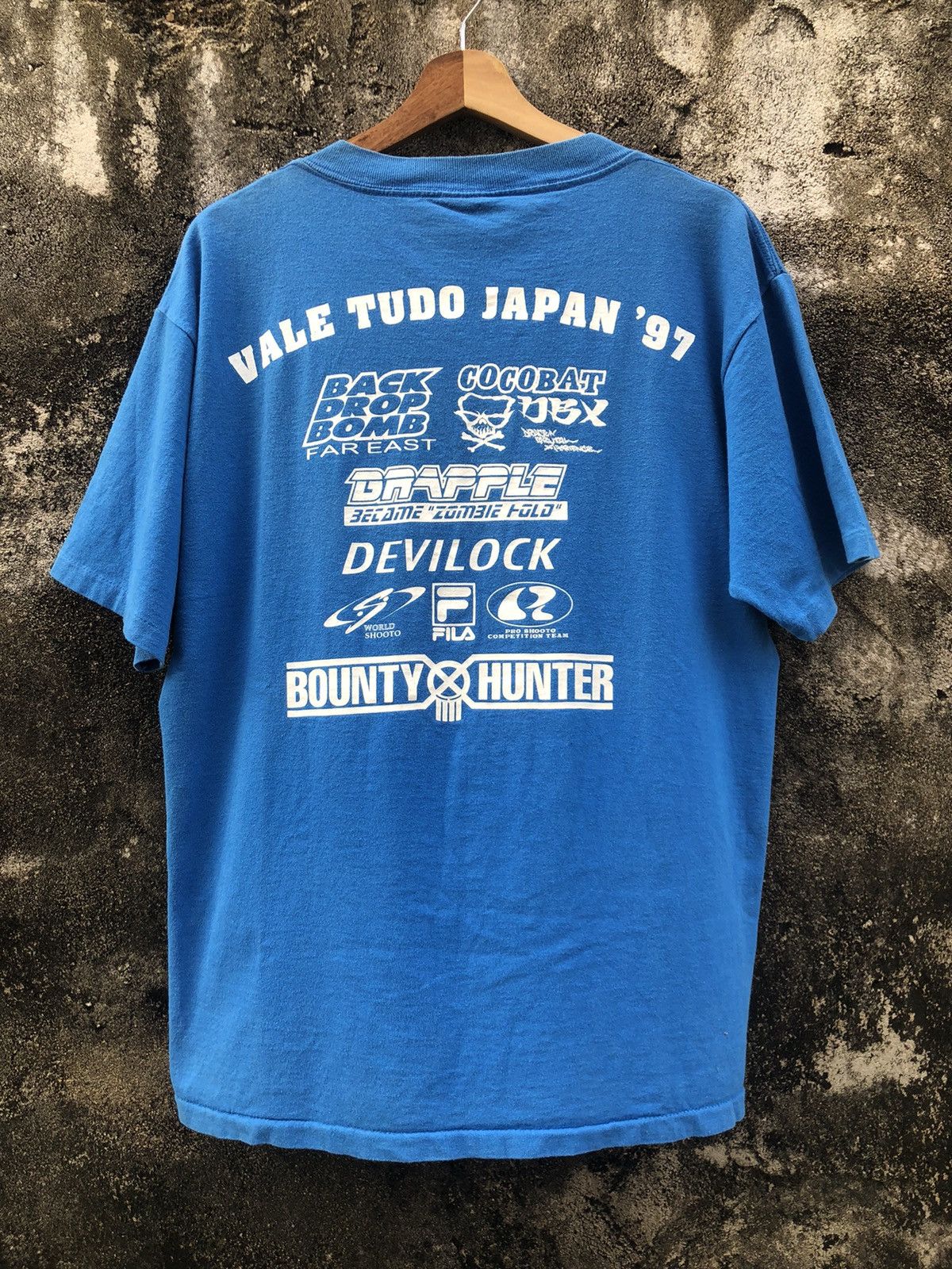 Japanese Brand Vintage 90s Vale Tudo Japan Tee Bounty Hunter Devilock Size US L / EU 52-54 / 3 - 1 Thumbnail