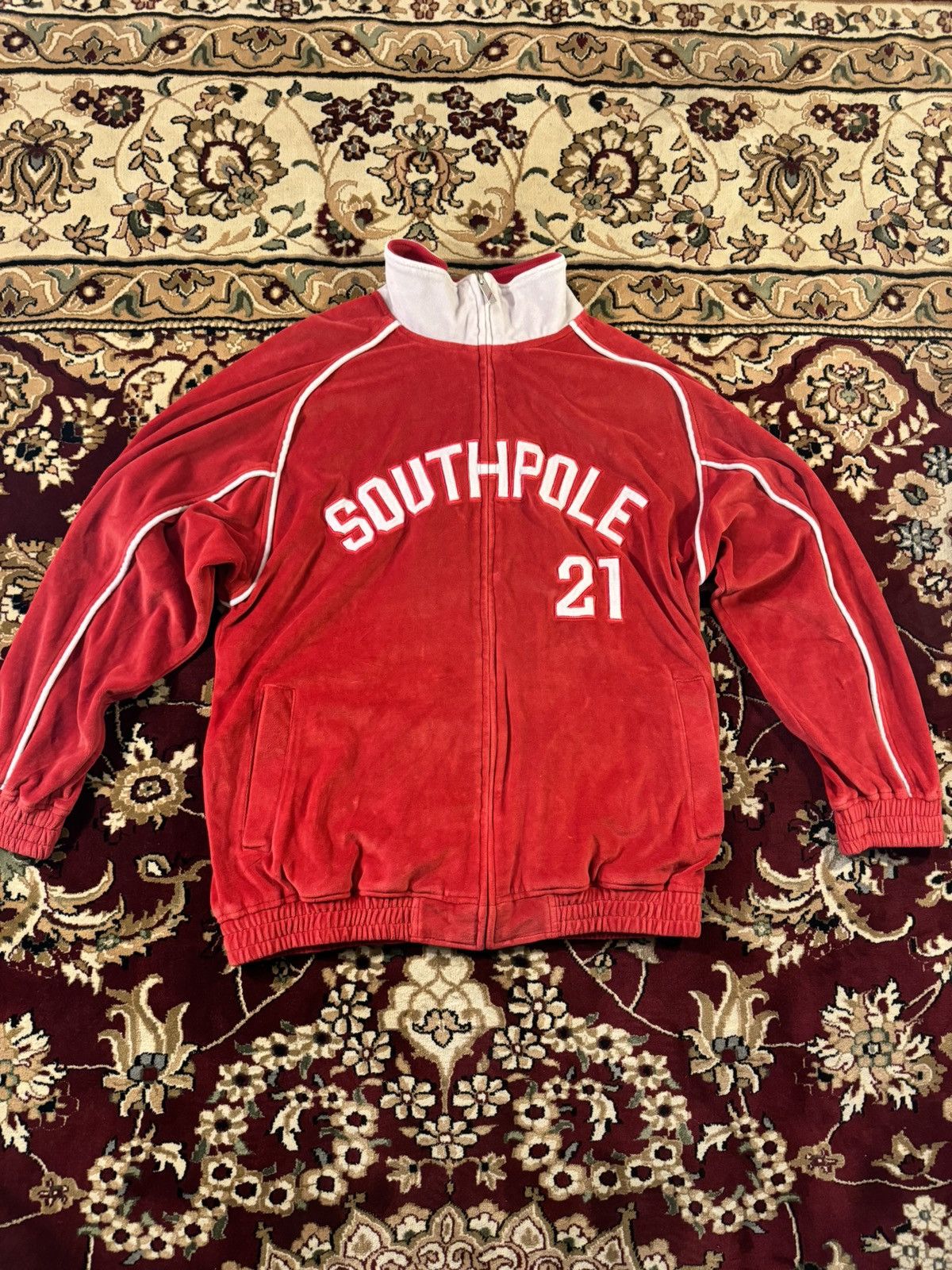 Nike Southpole Vintage southpole velour track jacket Grailed
