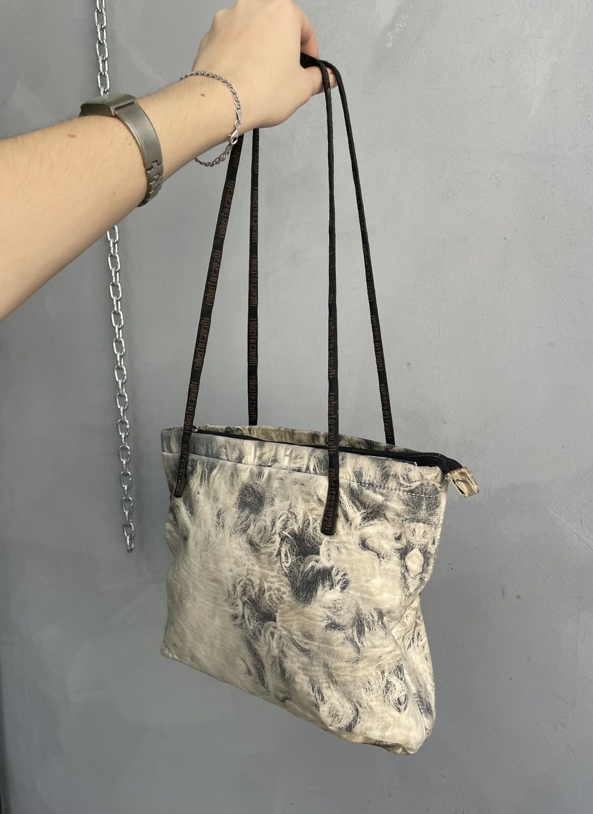 Roberto Cavalli Rare Roberto Cavalli crazy abstract print y2k hand bag Size ONE SIZE - 4 Thumbnail