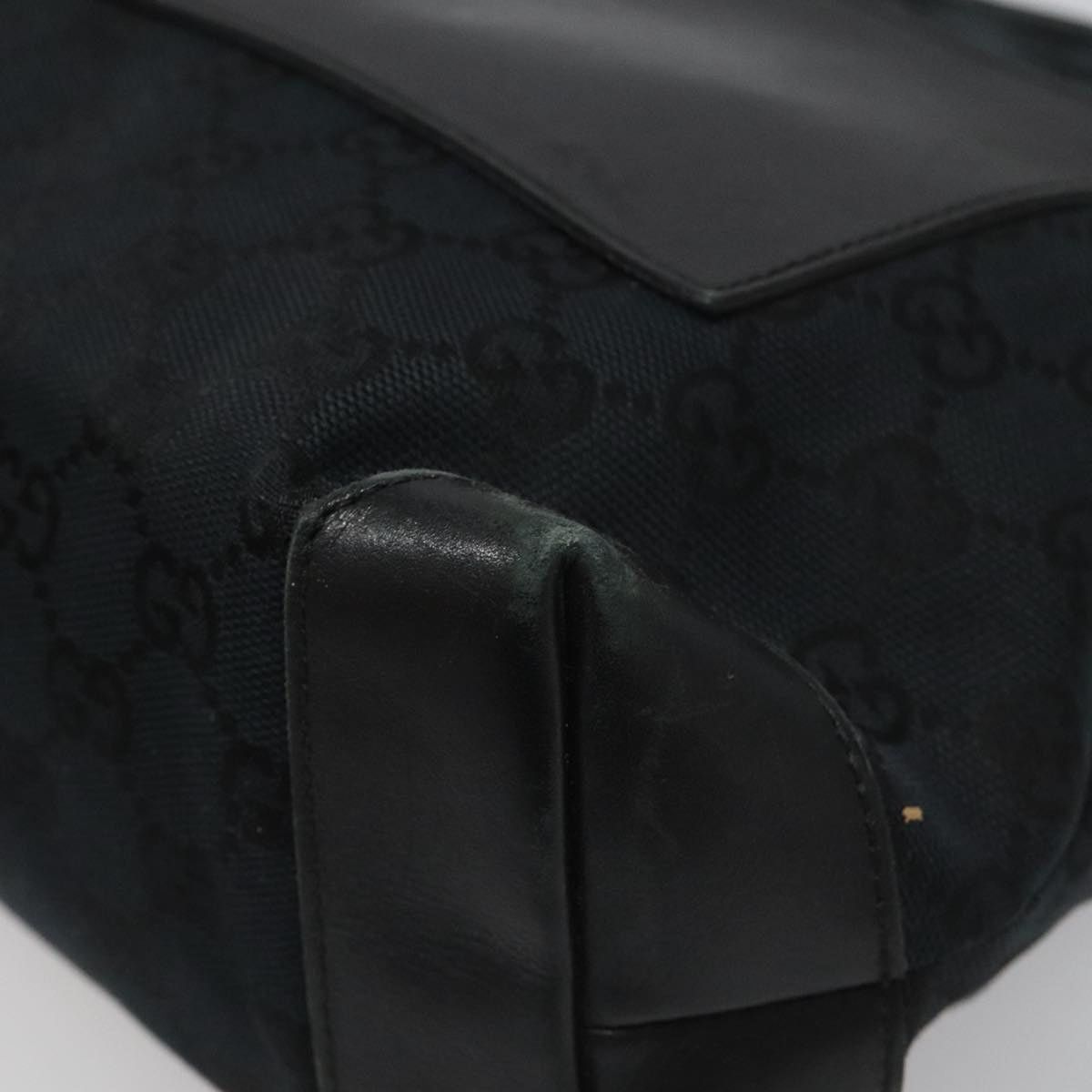 Gucci GUCCI GG Canvas Sherry Line Tote Bag Black White 019 0402 Size ONE SIZE - 10 Thumbnail