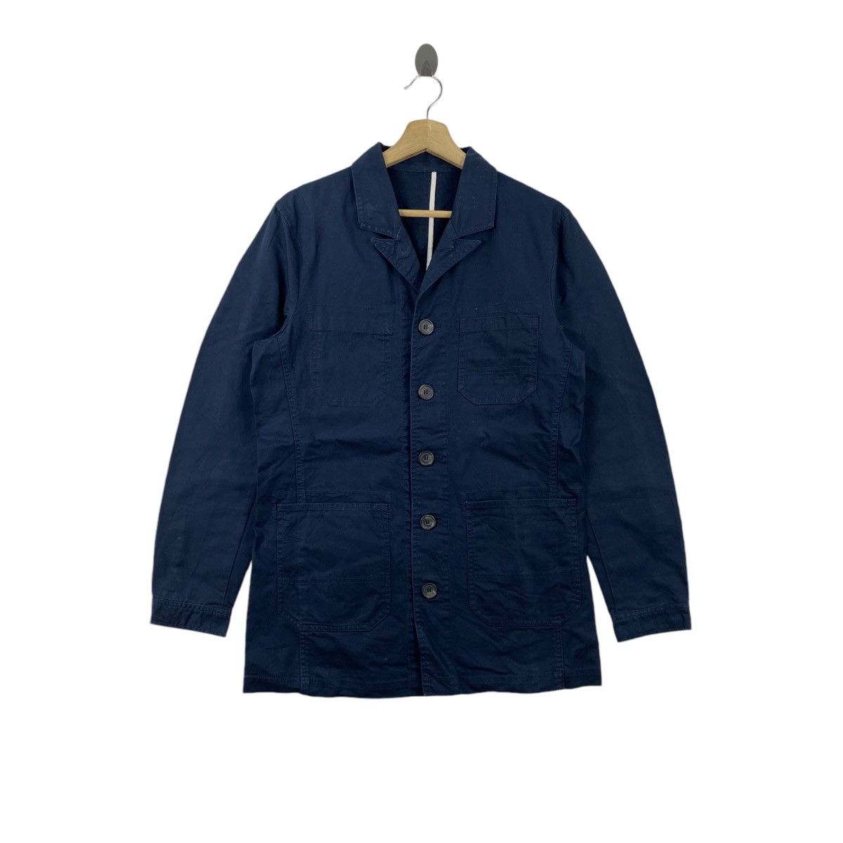 Japanese Brand TKMIXPICE Japanese Brand Button Up Blue Navy Coat Size US M / EU 48-50 / 2 - 1 Thumbnail