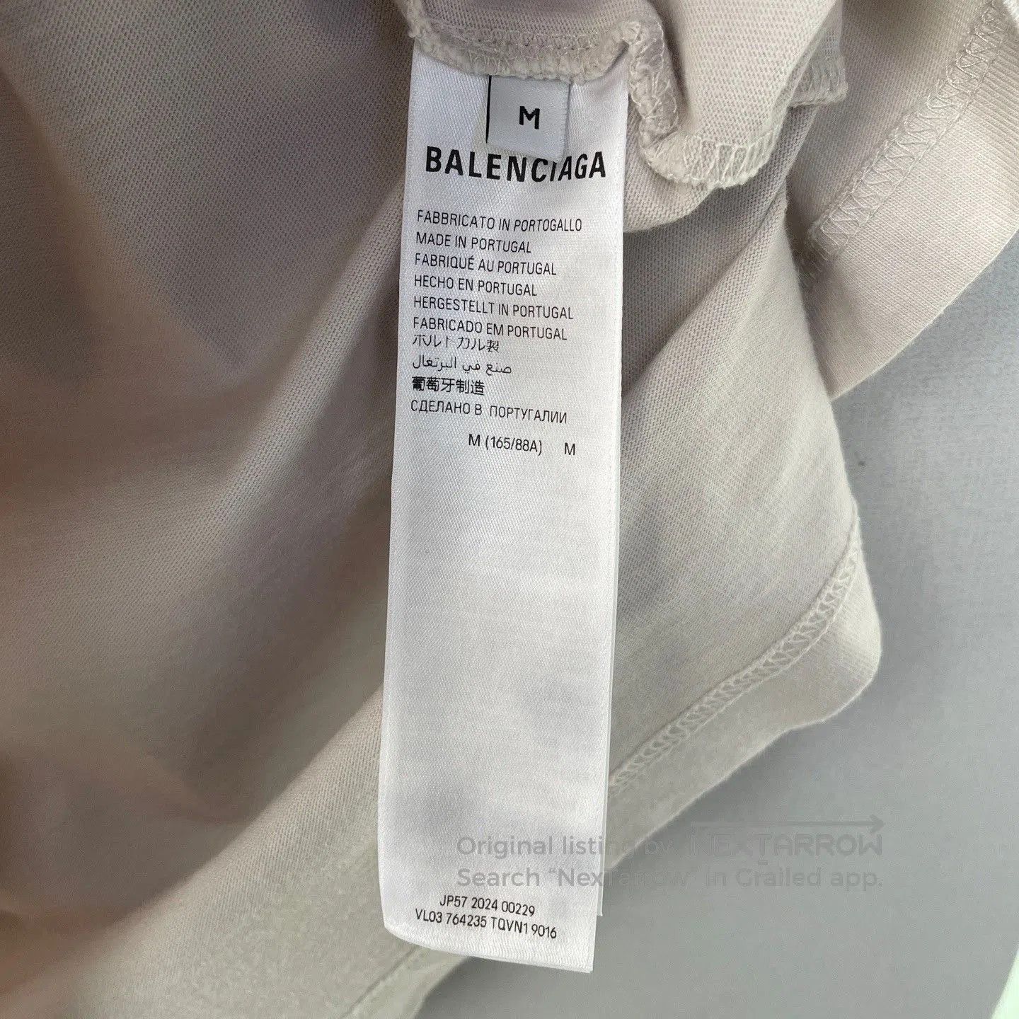 Balenciaga Balenciaga Off-White Gradient Logo T-Shirt. Size US M / EU 48-50 / 2 - 4 Thumbnail