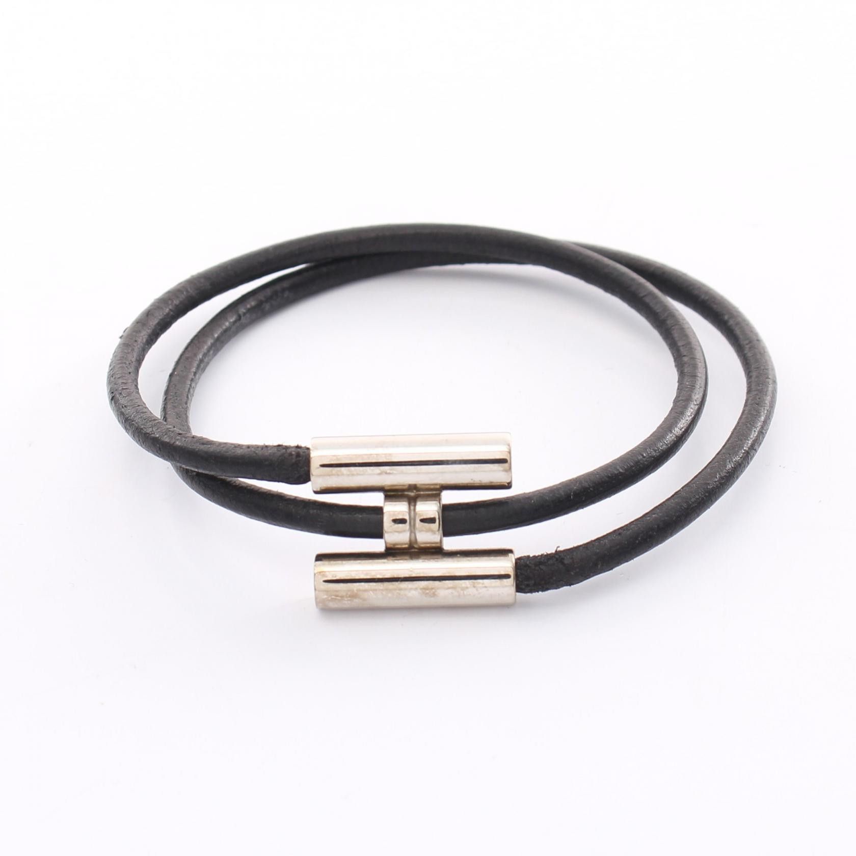 Hermes Hermes Tournis Tresse Bracelet Leather Bracelet in Good Condition Size ONE SIZE - 1 Thumbnail