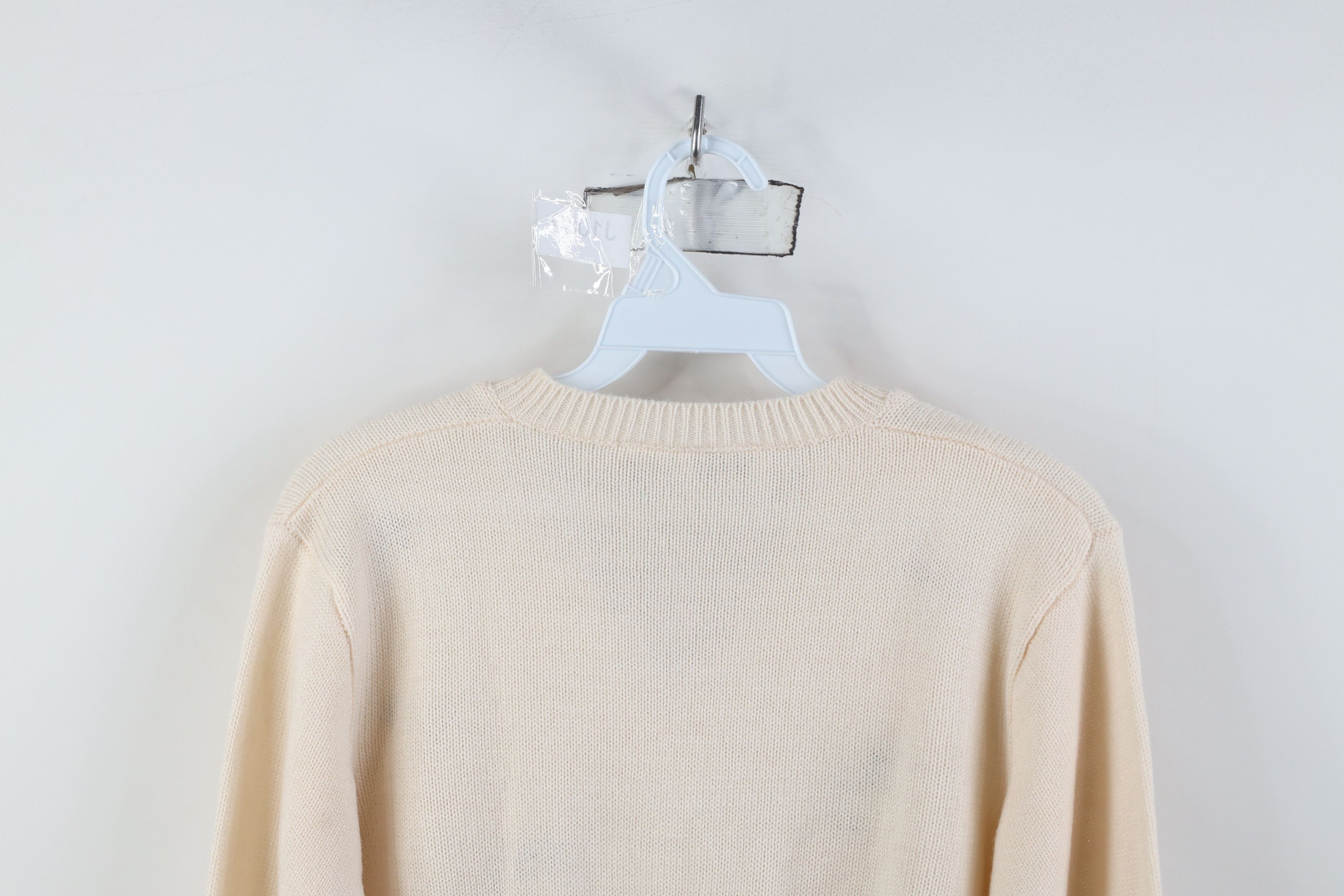 Vintage Vintage 90s Streetwear Needlepoint Flower Ribbed Sweater Size M / US 6-8 / IT 42-44 - 9 Thumbnail