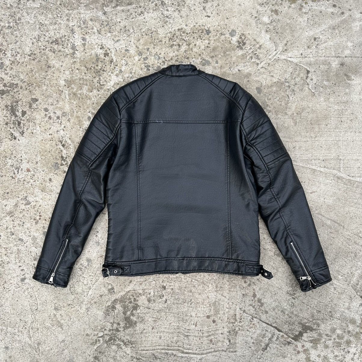 Japanese Brand Vintage Japanese Style Warm Moto Leather Jacket Y2K Used 00s Size US M / EU 48-50 / 2 - 2 Thumbnail