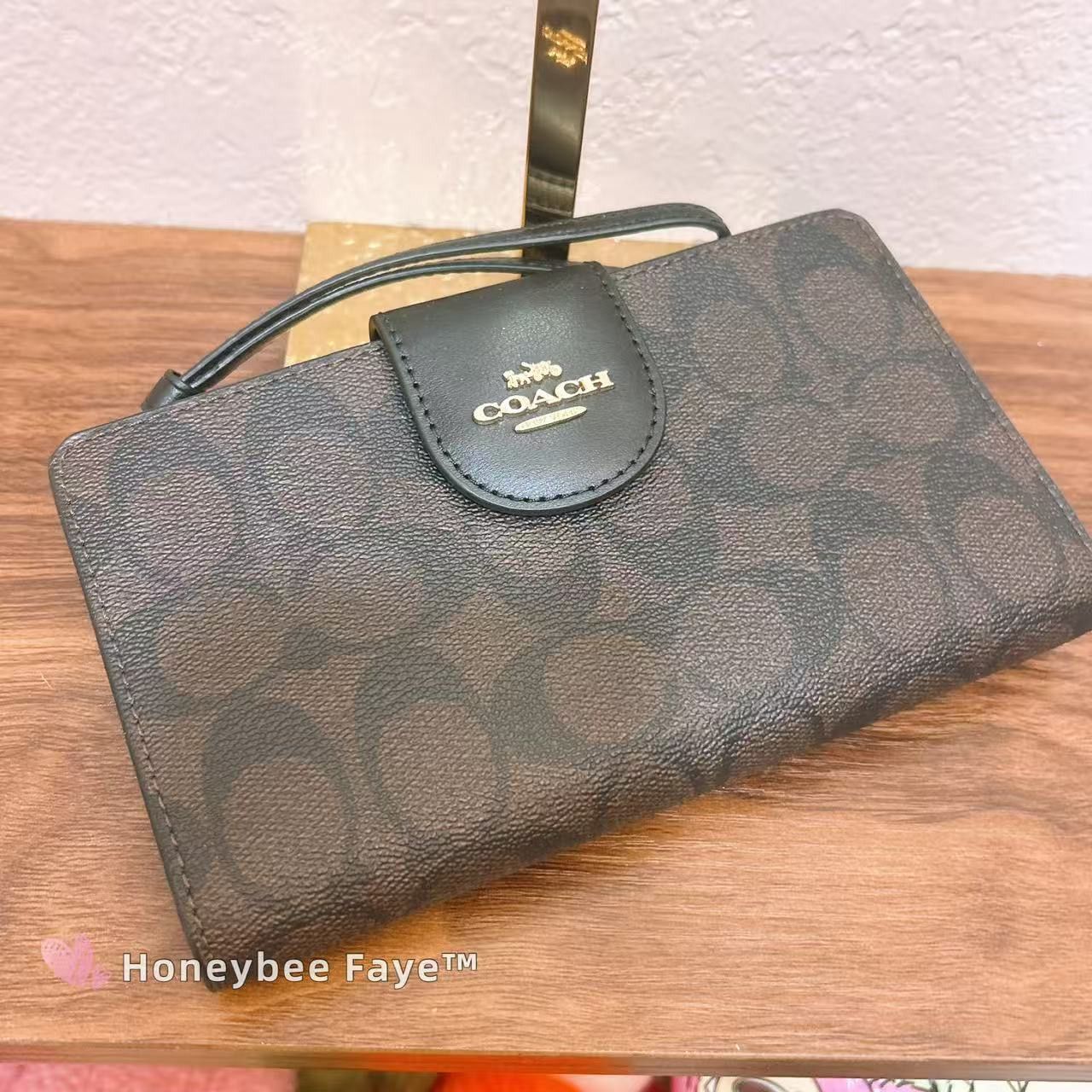 Coach Tech Phone Wallet In Colorblock Signature Canvas C2874 Size ONE SIZE - 4 Thumbnail