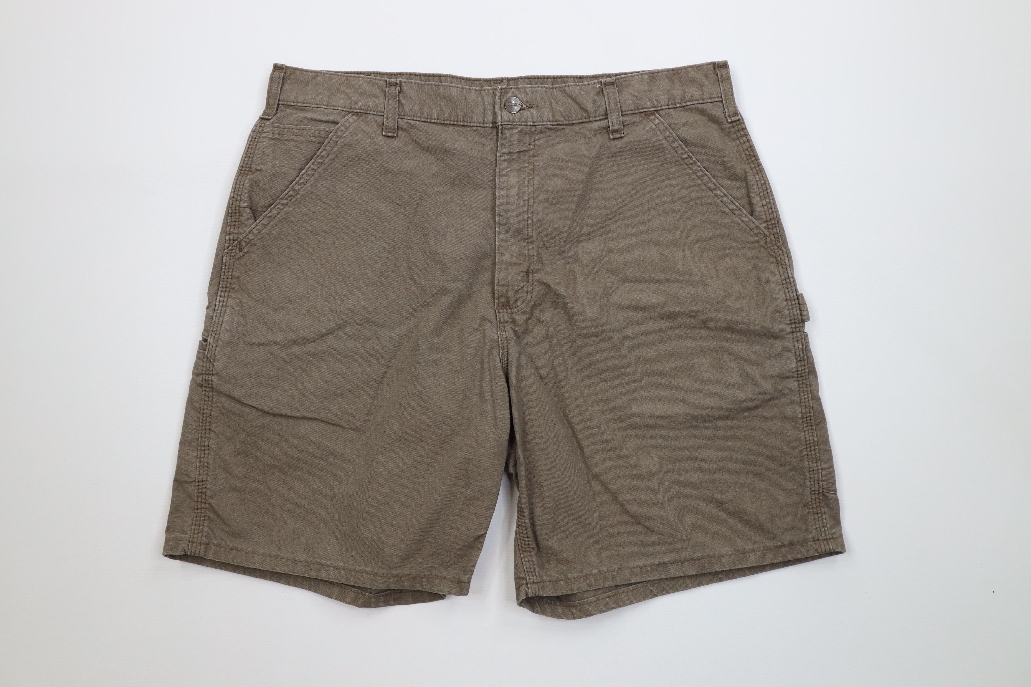 Carhartt Vintage Y2K Carhartt Above Knee Relaxed Fit Shorts Brown Size US 36 / EU 52 - 1 Thumbnail