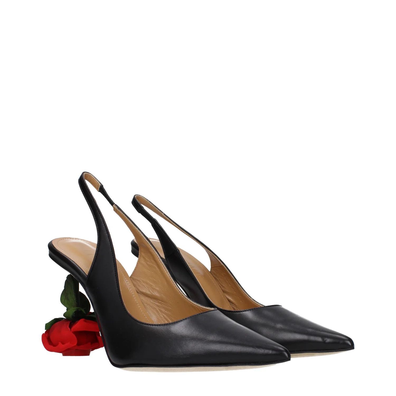 Loewe ob1o1e1124 Leather Sandals in Black Size US 5 / IT 35 - 2 Thumbnail