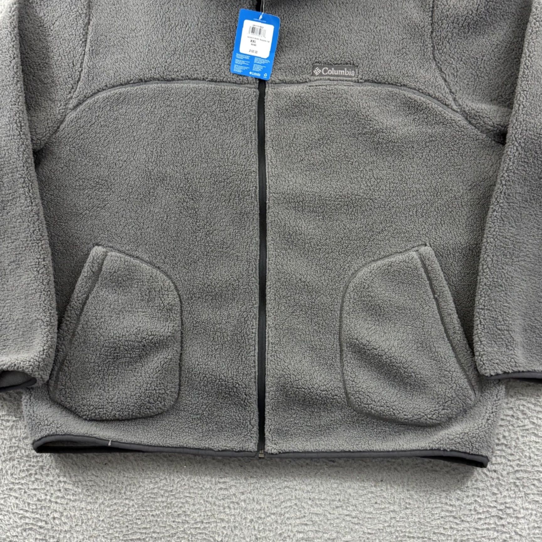 Vintage Columbia Jacket Men 2XL Gray Rugged Ridge Sherpa Full Zip Fleece Outdoor NWT Size US M / EU 48-50 / 2 - 2 Thumbnail