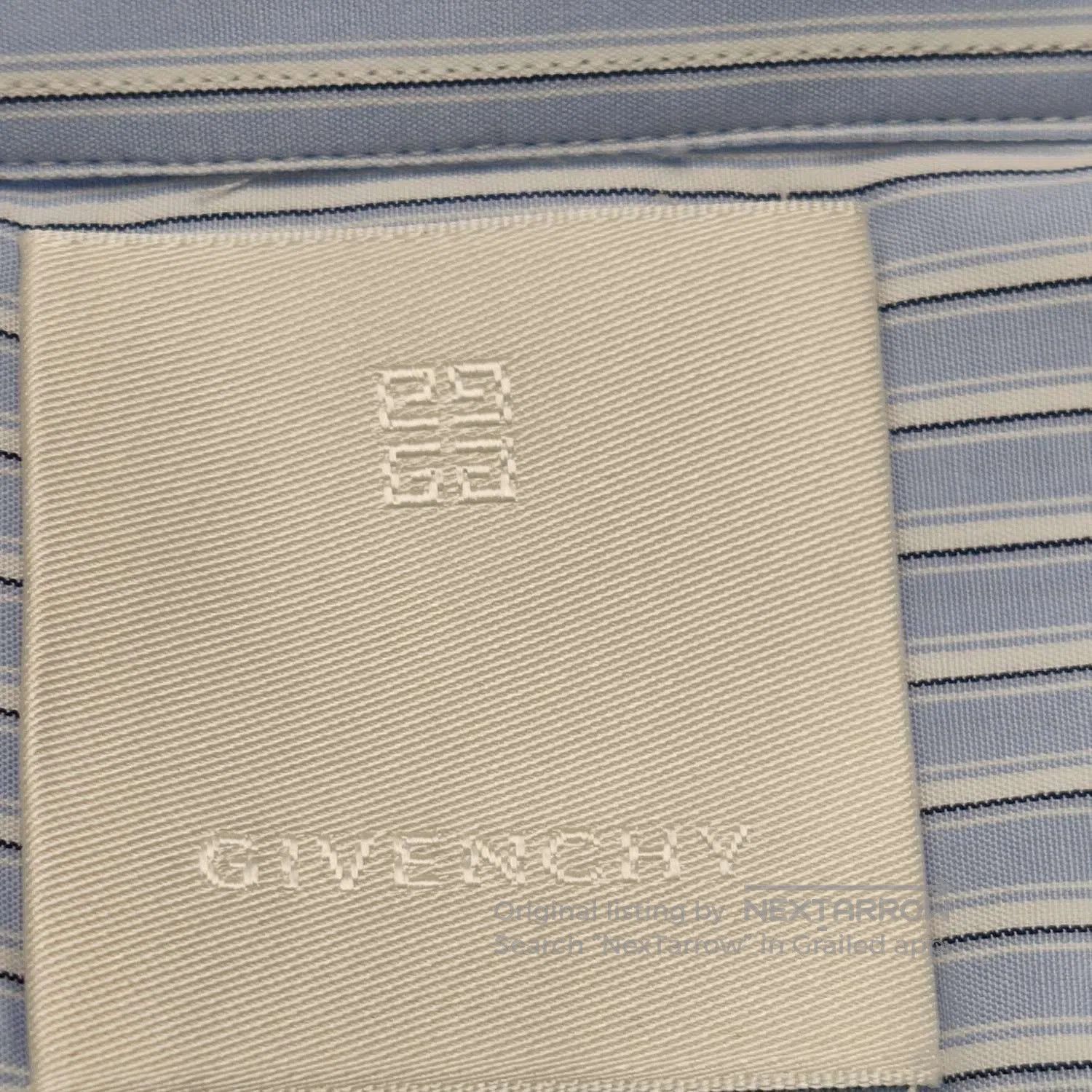 Givenchy Givenchy Blue Striped Short-Sleeve Shirt L. Size US M / EU 48-50 / 2 - 3 Thumbnail
