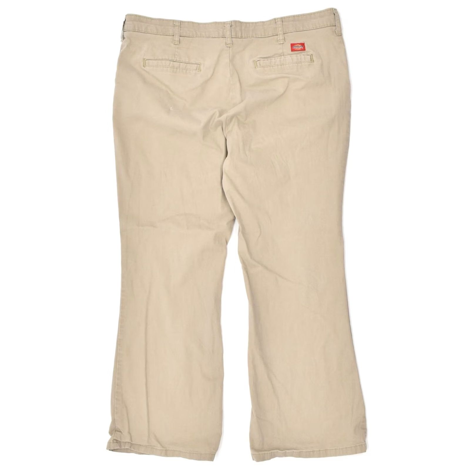 Dickies DICKIES Womens Bootcut Chino Trousers Beige W38 L27 Size 26" / US 2 / IT 38 - 2 Thumbnail