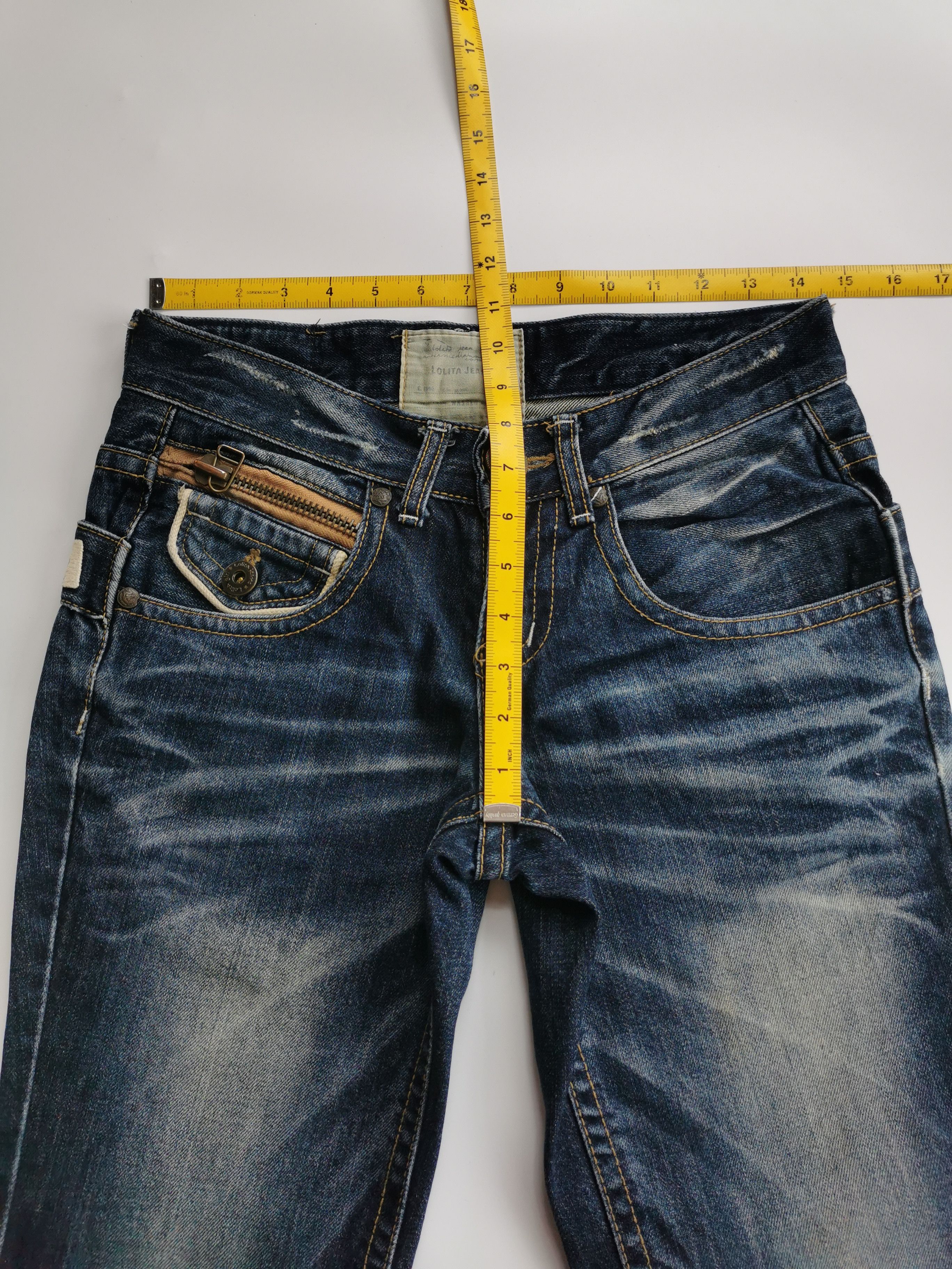 Japanese Brand Lolita Double Waist Back Madefaker Rare Jeans Size US 29 - 8 Thumbnail