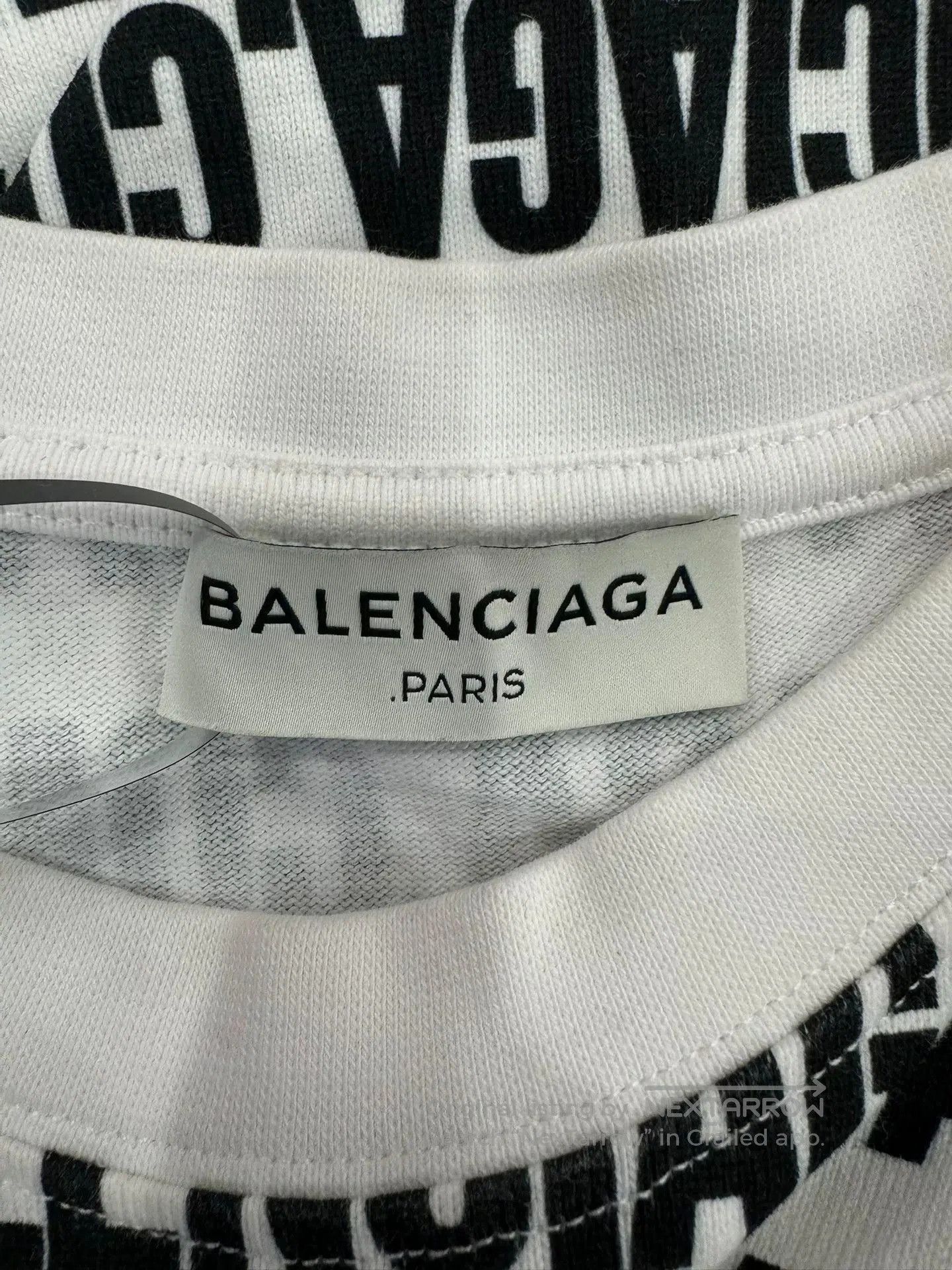 Balenciaga Balenciaga Logo Print Women's Short Sleeve Tee. Size M / US 6-8 / IT 42-44 - 5 Thumbnail