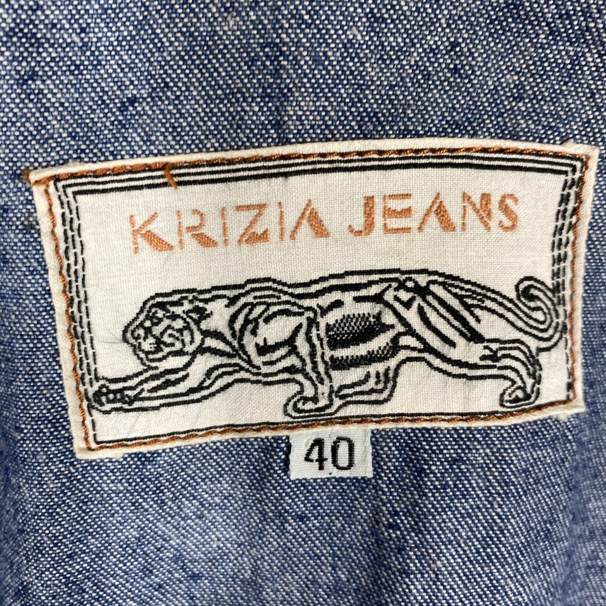 Krizia Vintage Krizia Jeans Embroidered Flowers Button Jacket Size S / US 4 / IT 40 - 9 Thumbnail