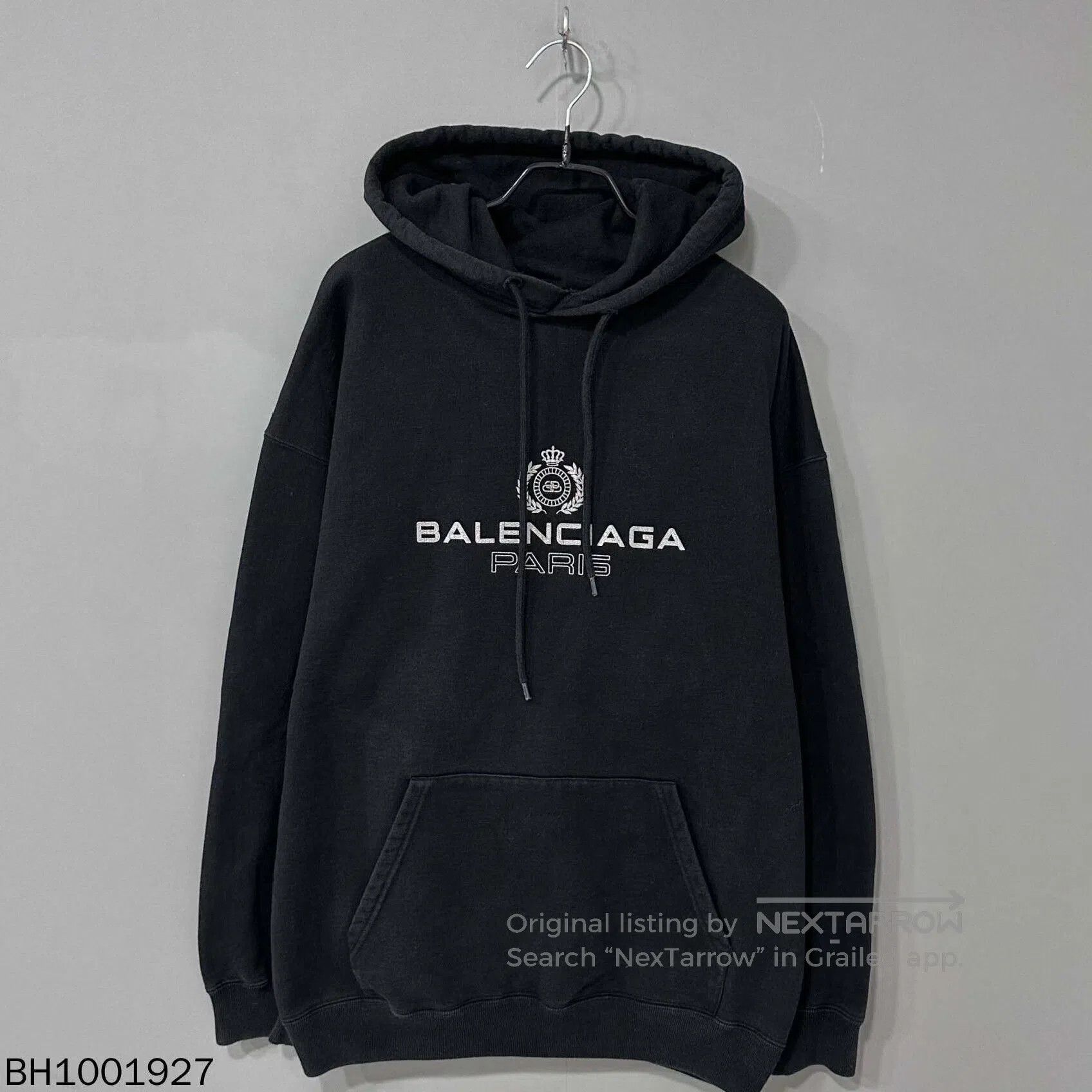 Balenciaga black balenciaga hoodie with logo. Size US XS / EU 42 / 0 - 1 Thumbnail