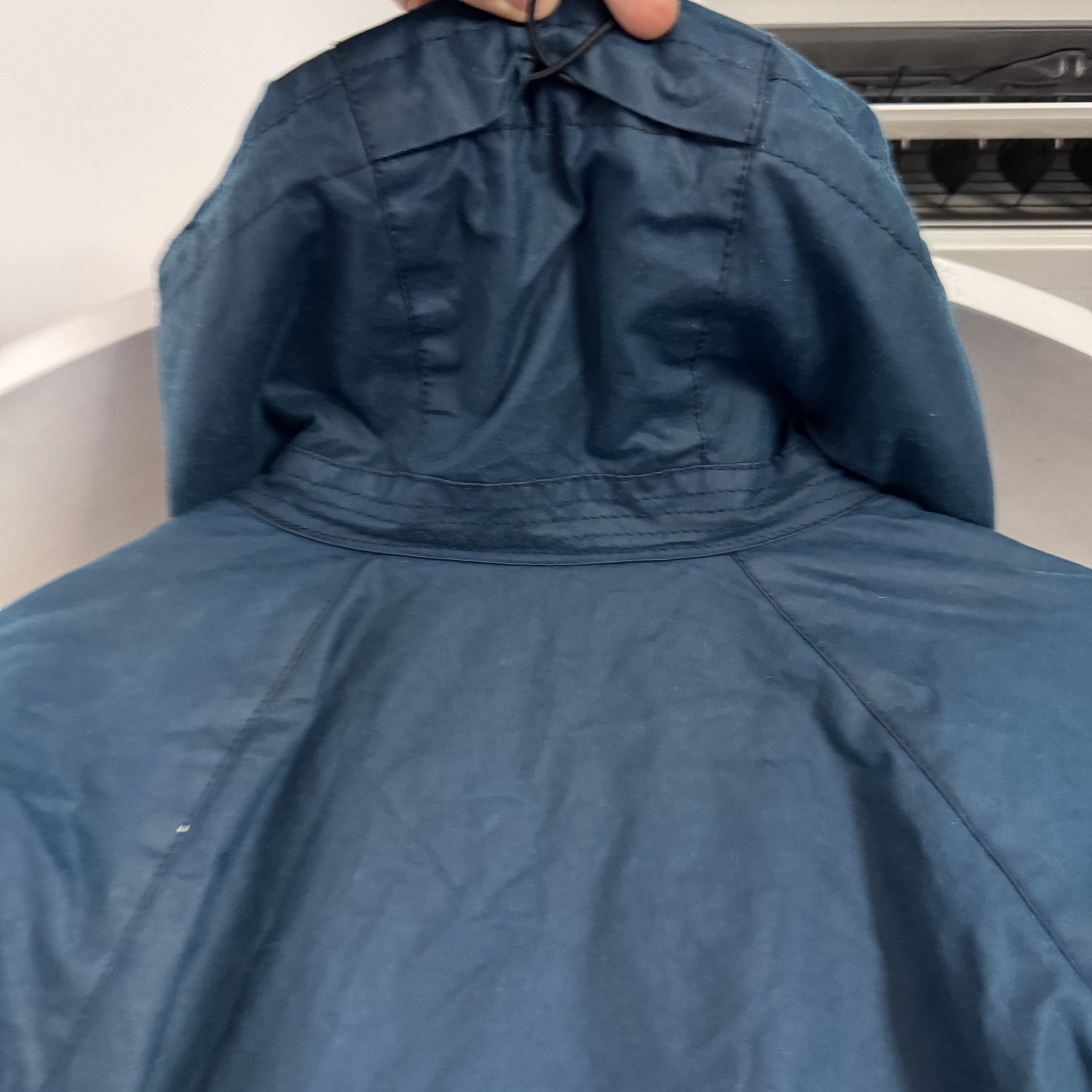 Barbour Men's BARBOUR FENTON Storm System Waxed Blue Warm Jacket S Size US S / EU 44-46 / 1 - 14 Thumbnail