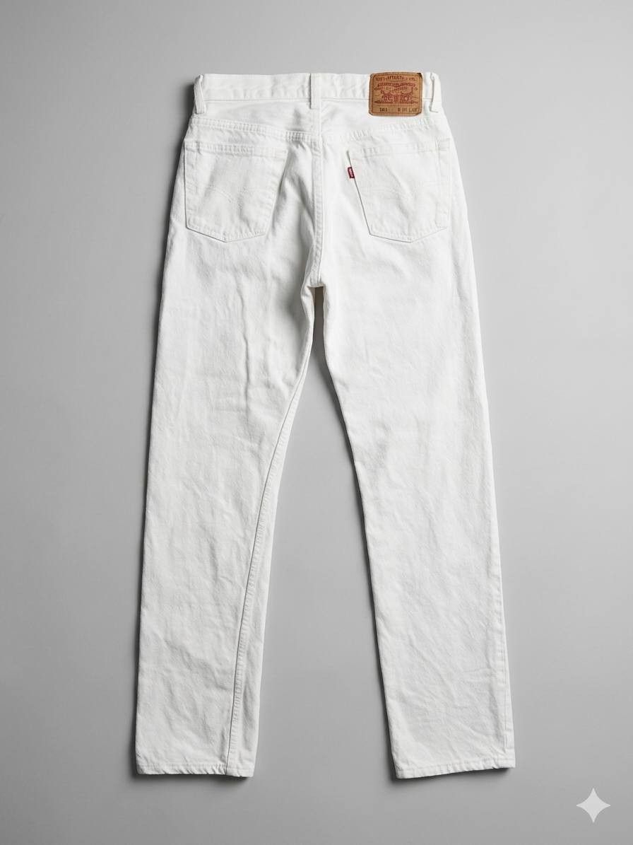 Levi's Vintage Clothing Vintage 1992 Levi's 501 White Jeans Made in USA W30 L32 Size US 30 / EU 46 - 2 Thumbnail