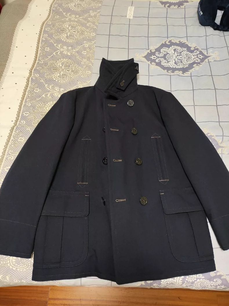 RRL Ralph Lauren RRL Ralph Lauren Wool blend woven navy coat Size US XL / EU 56 / 4 - 1 Thumbnail