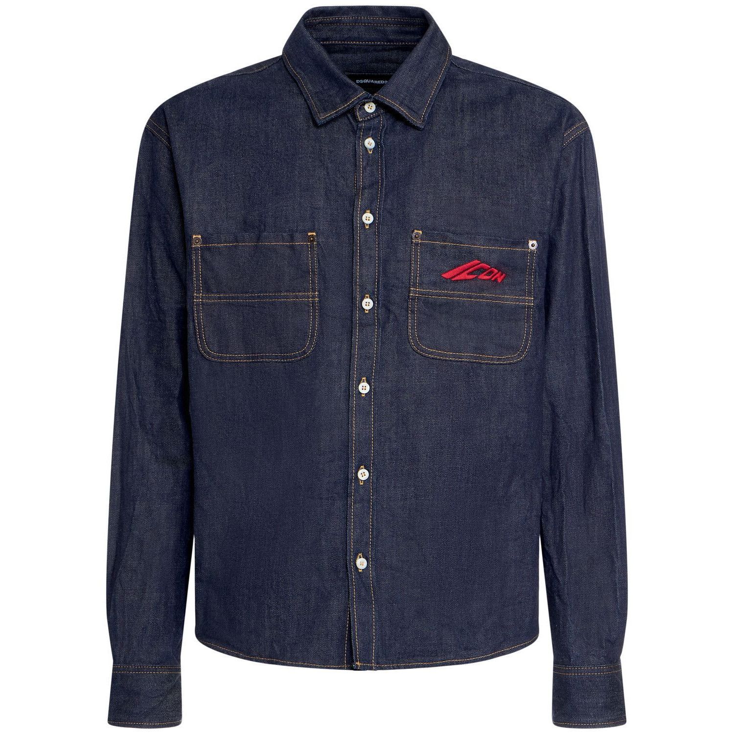 DSQUARED2 Men's Boxy Navy Shirt New & Authentic (Men's size:
