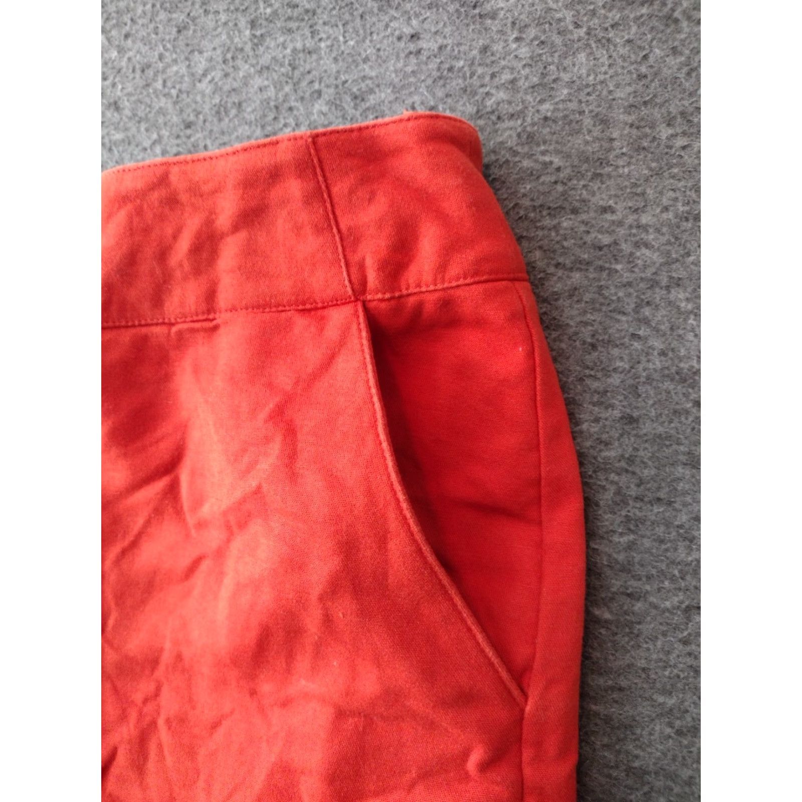 Merona Merona Red A-Line Skirt - Women - Size 6 - Lined - Back Zip - Slit - Short - Casual - Cotton/Polyester/Rayon Blend Size 28" / US 6 / IT 42 - 7 Thumbnail