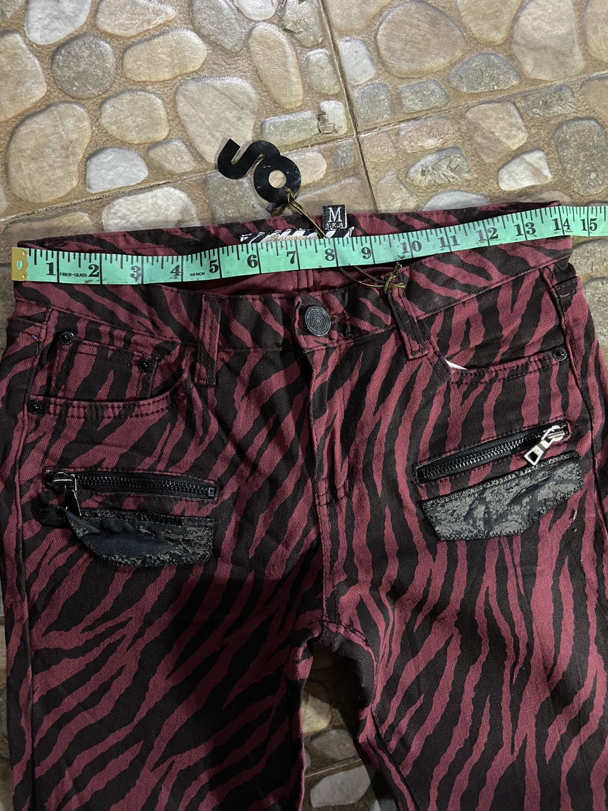 Hysteric Glamour × If Six Was Nine × Japanese Brand VTG GLAMOUR PUNK L.G.B STYLE LEOPAD DENIM PANTS Size 26" / US 2 / IT 38 - 11 Thumbnail